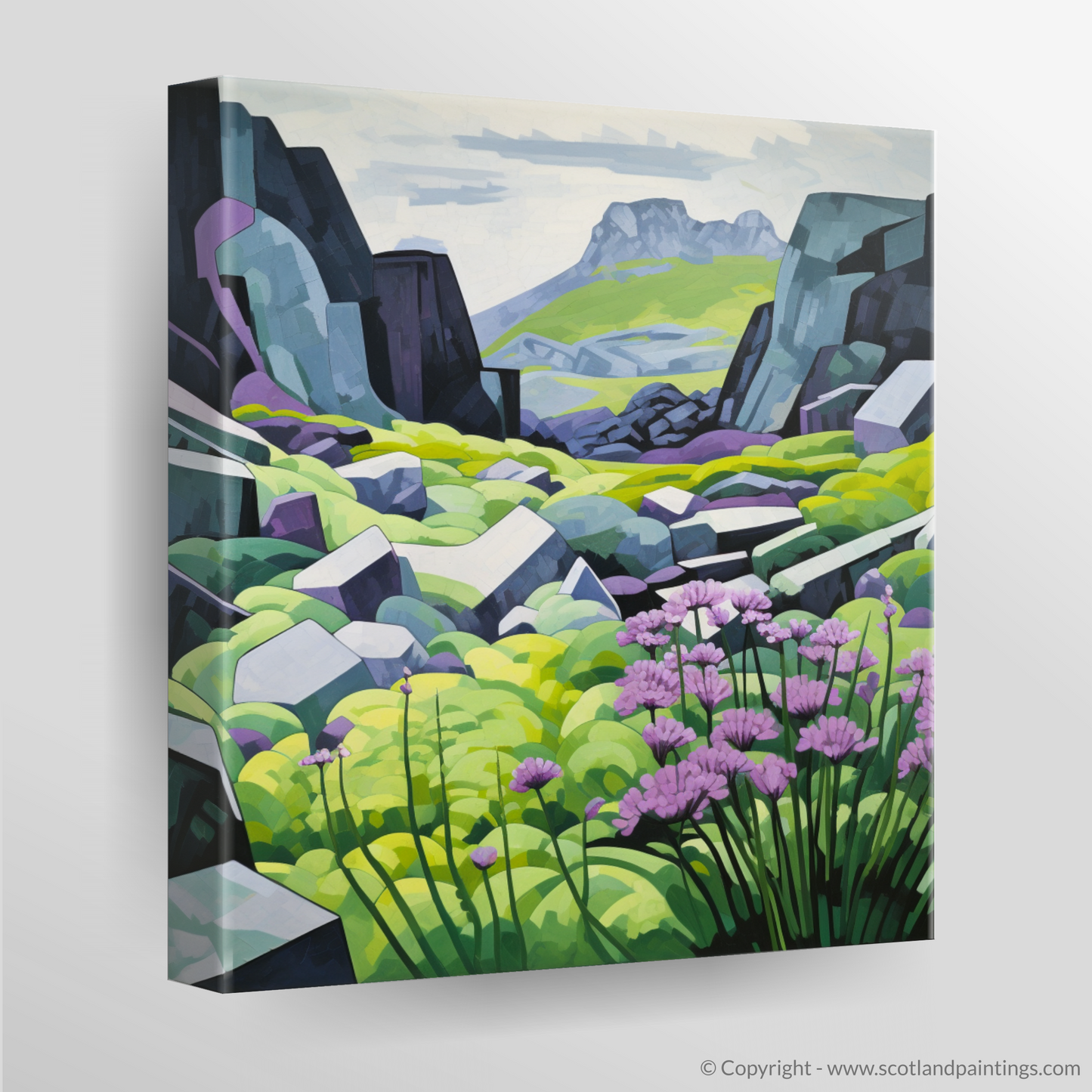 Alpine Serenade: The Dance of Meadow-rue and Cuillin Stone