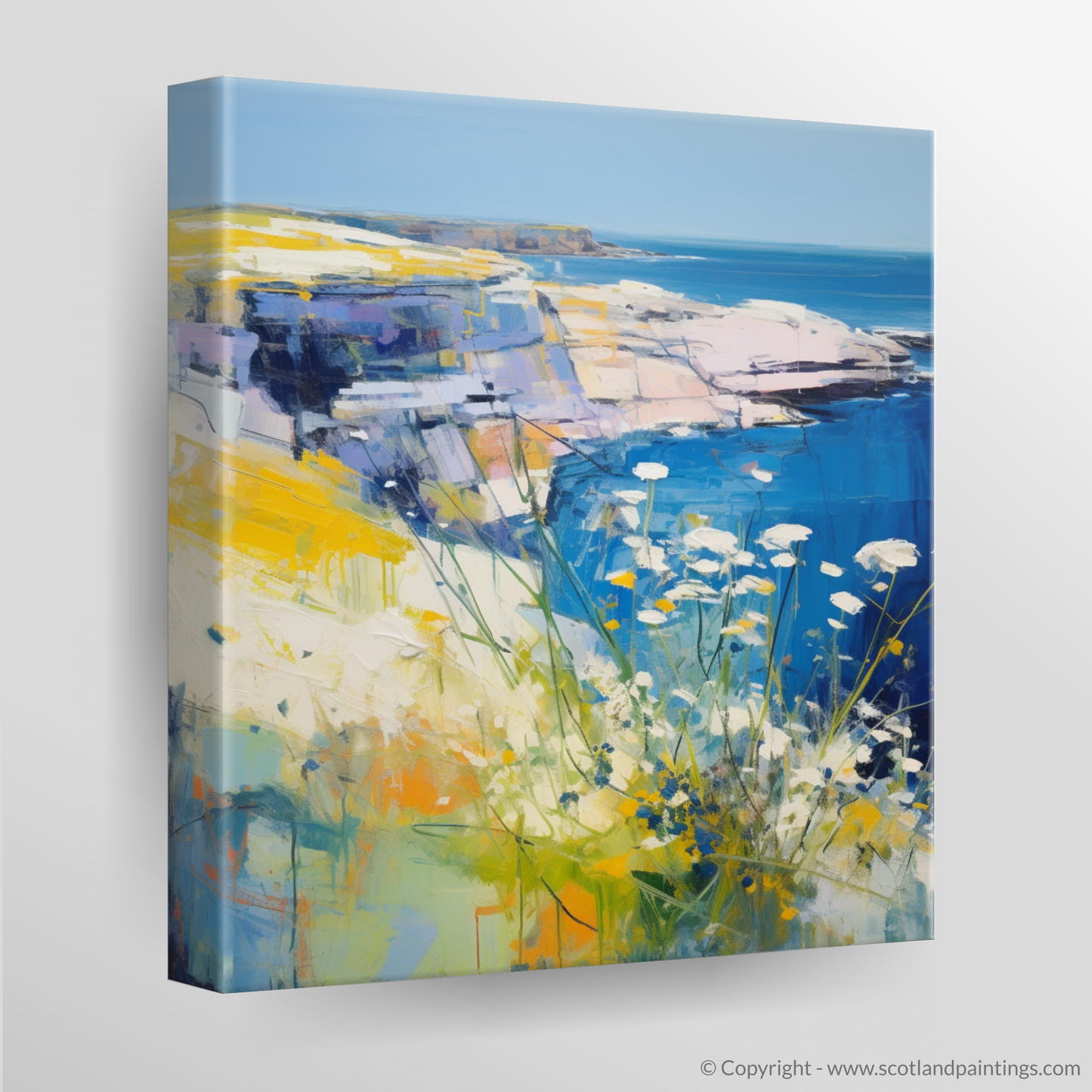 Wild Cliffs and Sea Campions: An Abstract Expressionist Ode to North Berwick