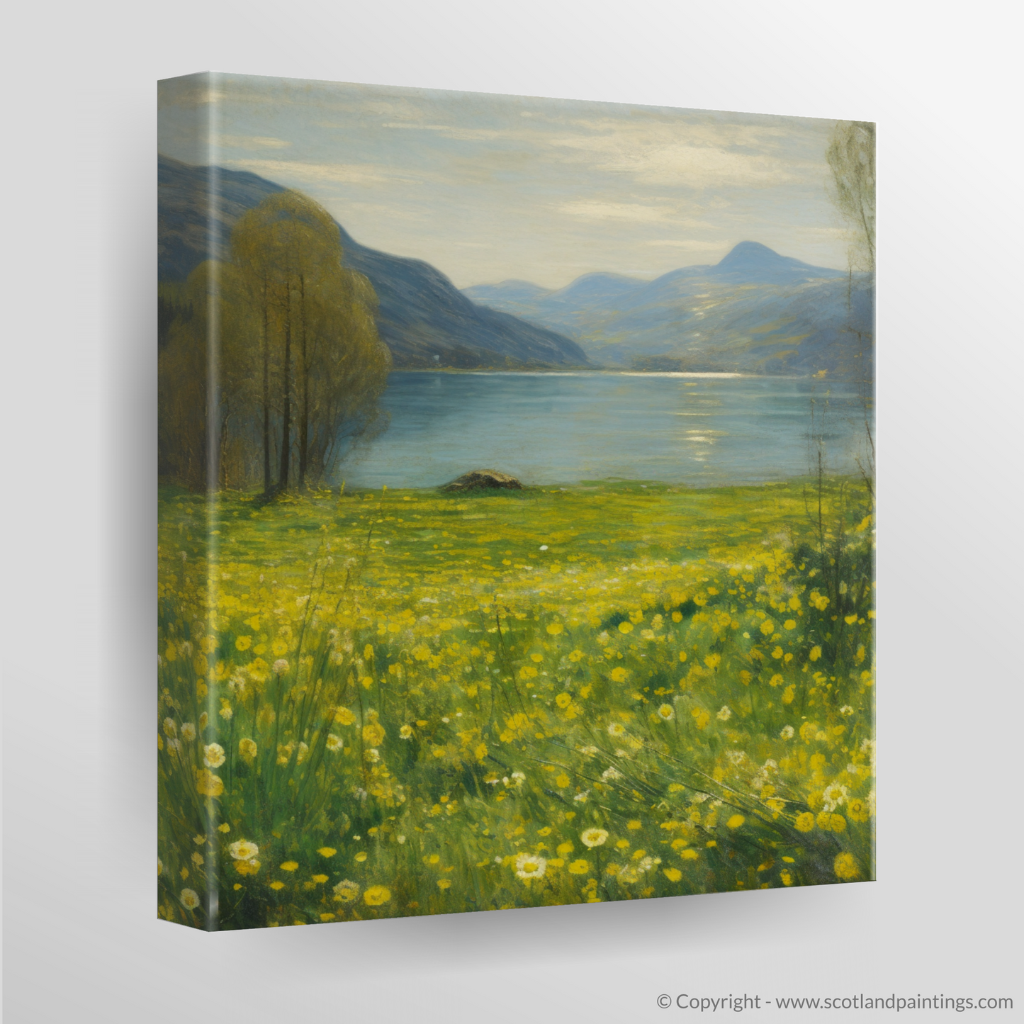 Awakening of Loch Tay: A Lesser Celandine Impression