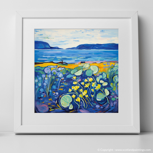 Scottish Coastal Serenity: Oysterplant Splendour in Color Field Style