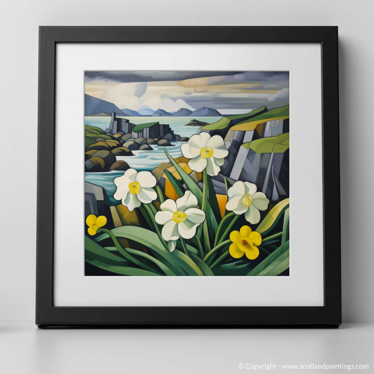 Primrose Geometry: A Cubist Ode to Argyll and Bute's Coastal Allure