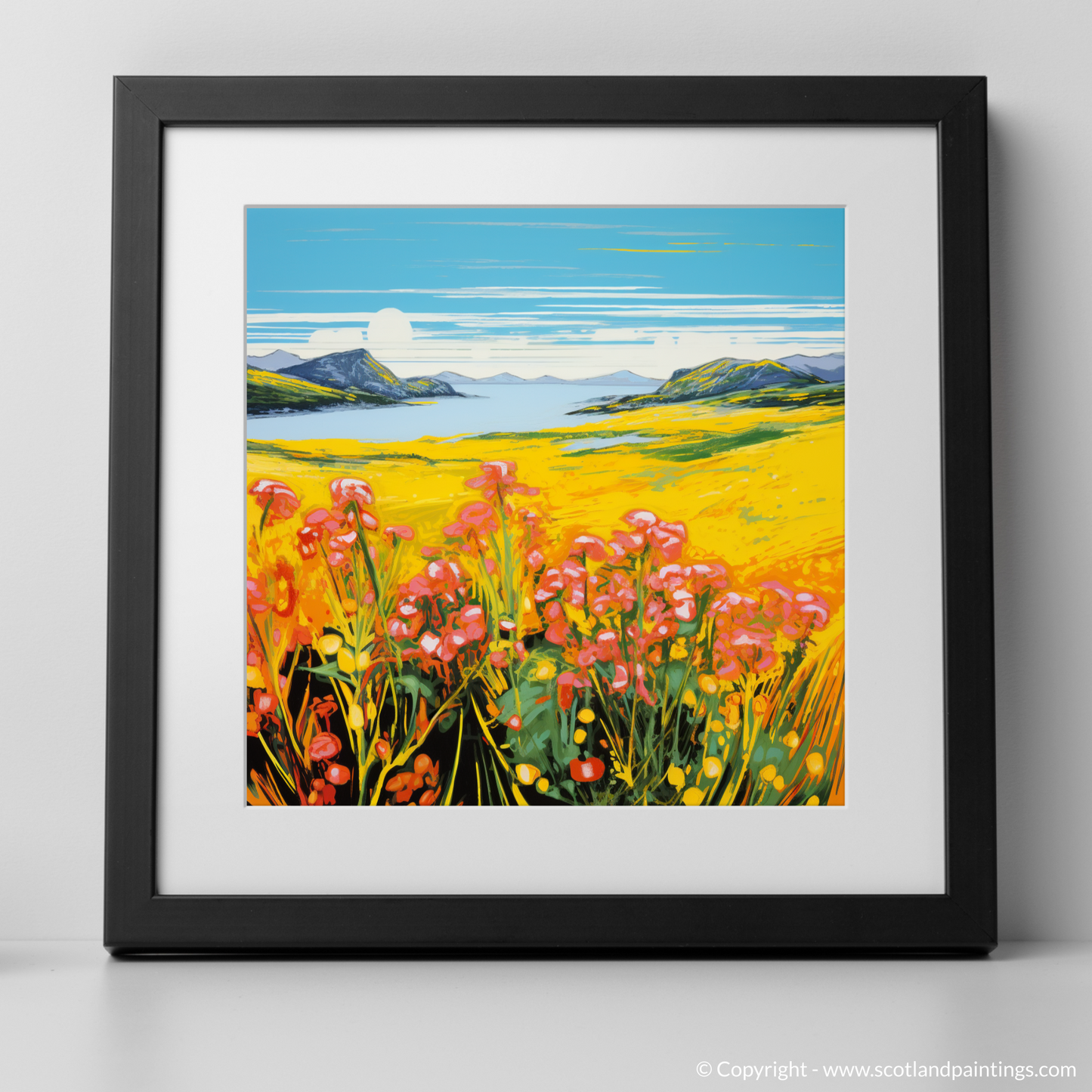 Machair Radiance: A Pop Art Ode to Yellow Rattle