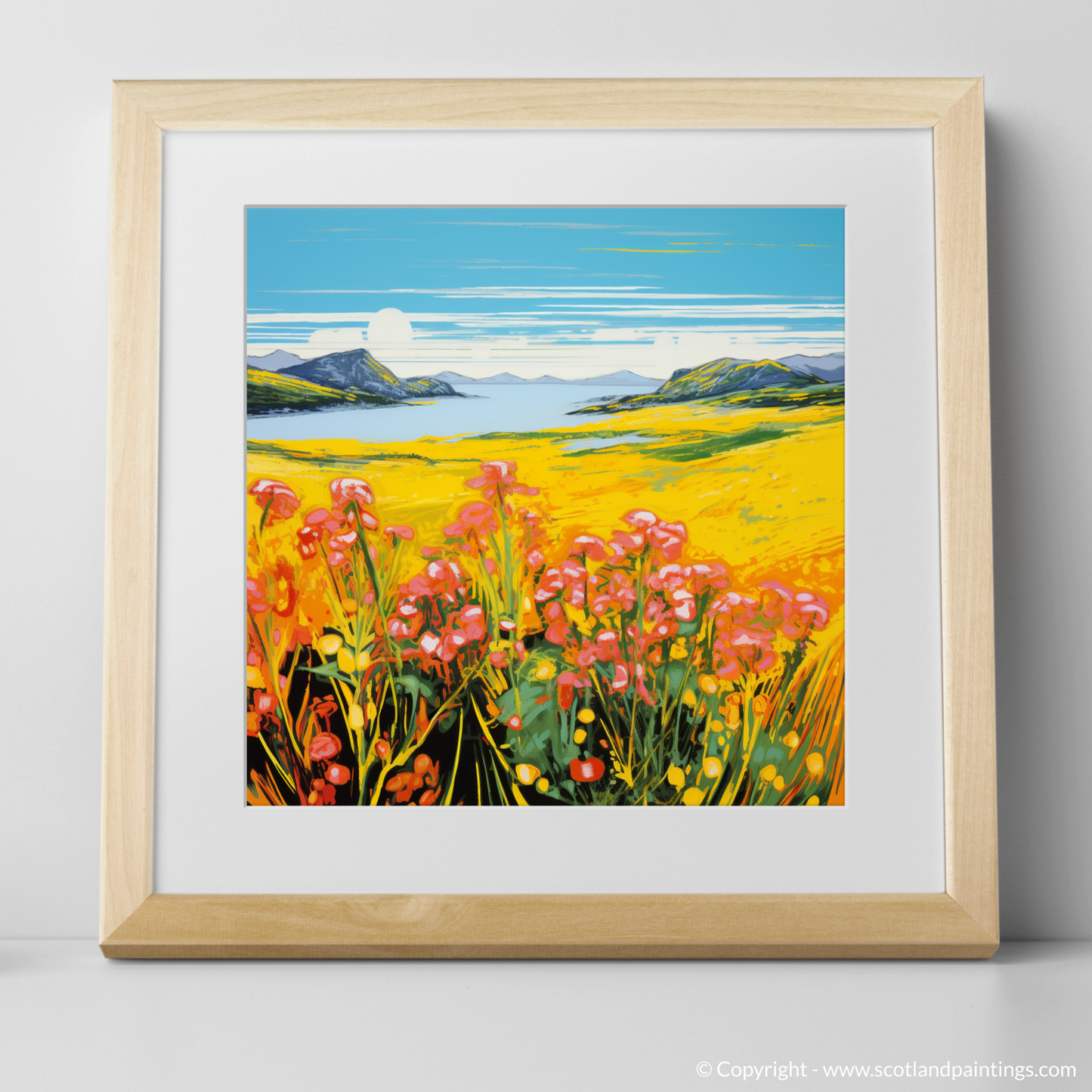 Machair Radiance: A Pop Art Ode to Yellow Rattle