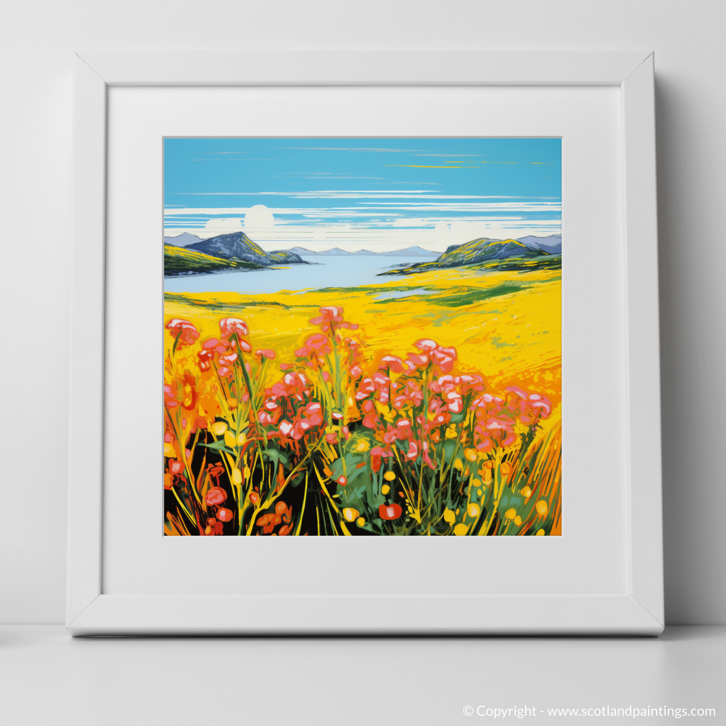 Machair Radiance: A Pop Art Ode to Yellow Rattle