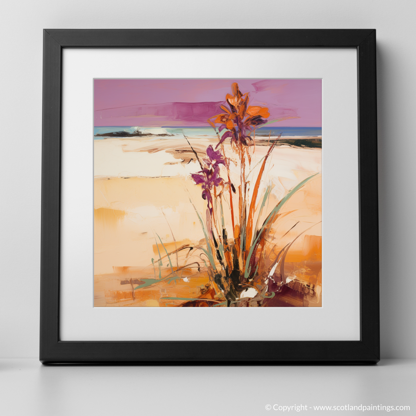 Coralroot Orchids on Forvie Dunes: An Abstract Impression of Scottish Wilderness