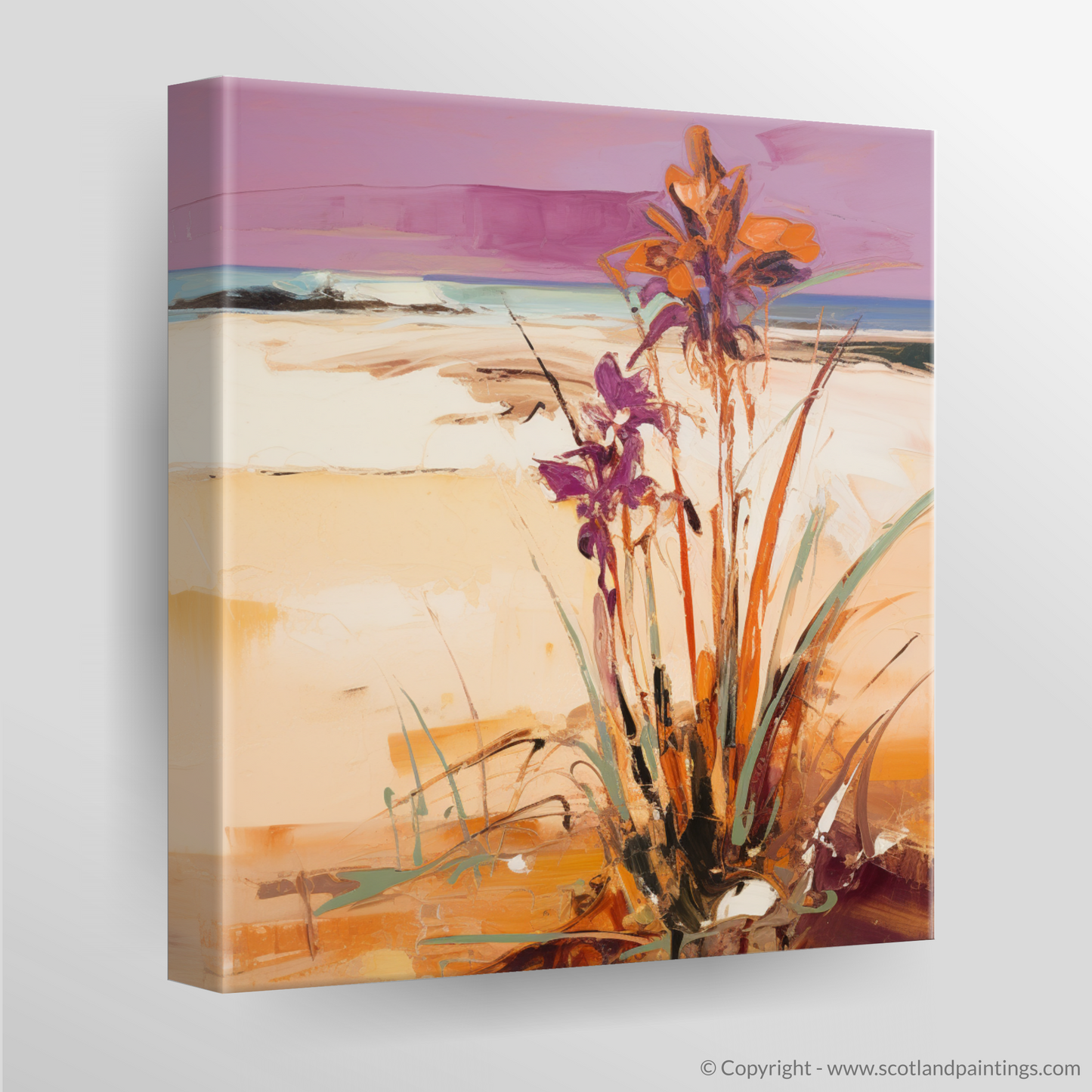 Coralroot Orchids on Forvie Dunes: An Abstract Impression of Scottish Wilderness