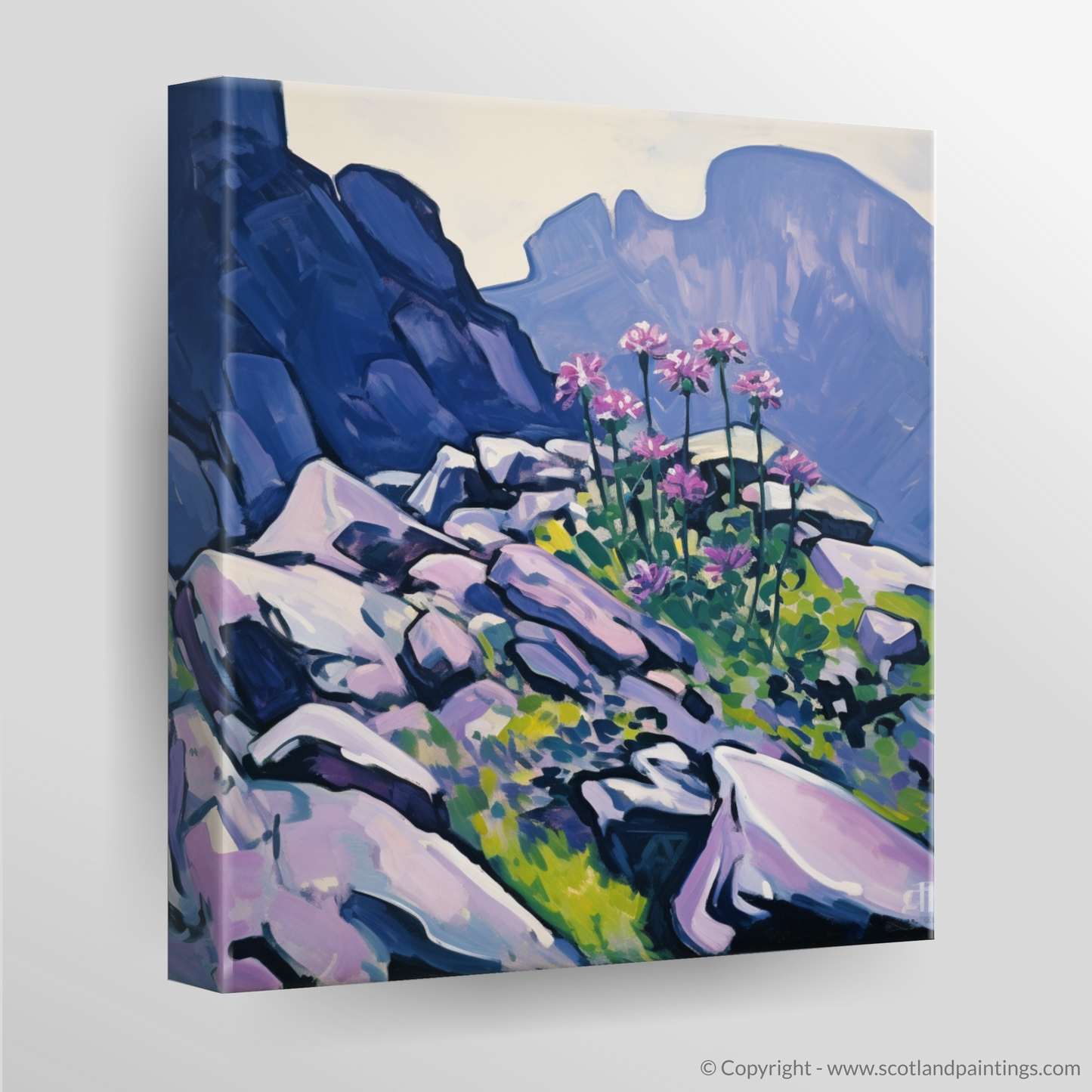 Wild Blooms on Ben Nevis: A Fauvist Tribute to Scottish Flora