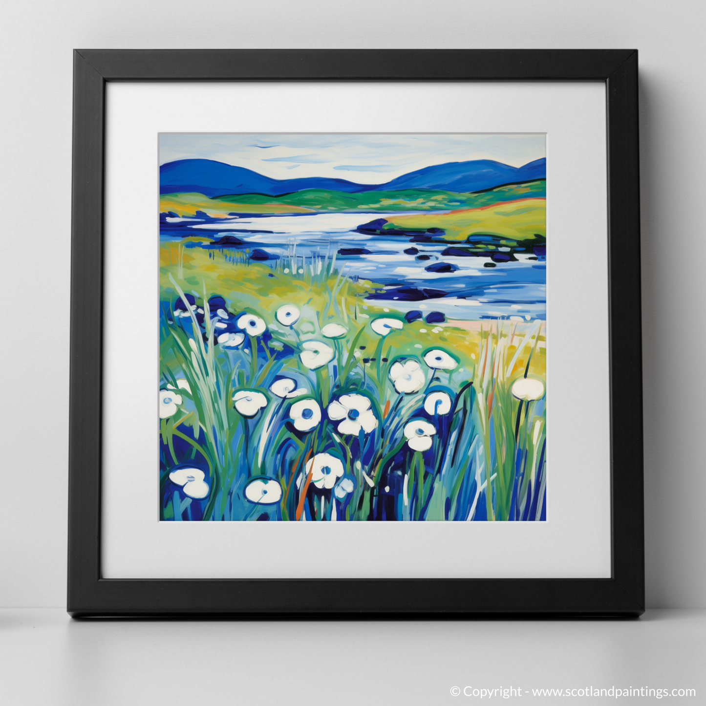 Wild Cotton Grass Fauvism: A Tribute to the Isle of Skye's Upland Bogs