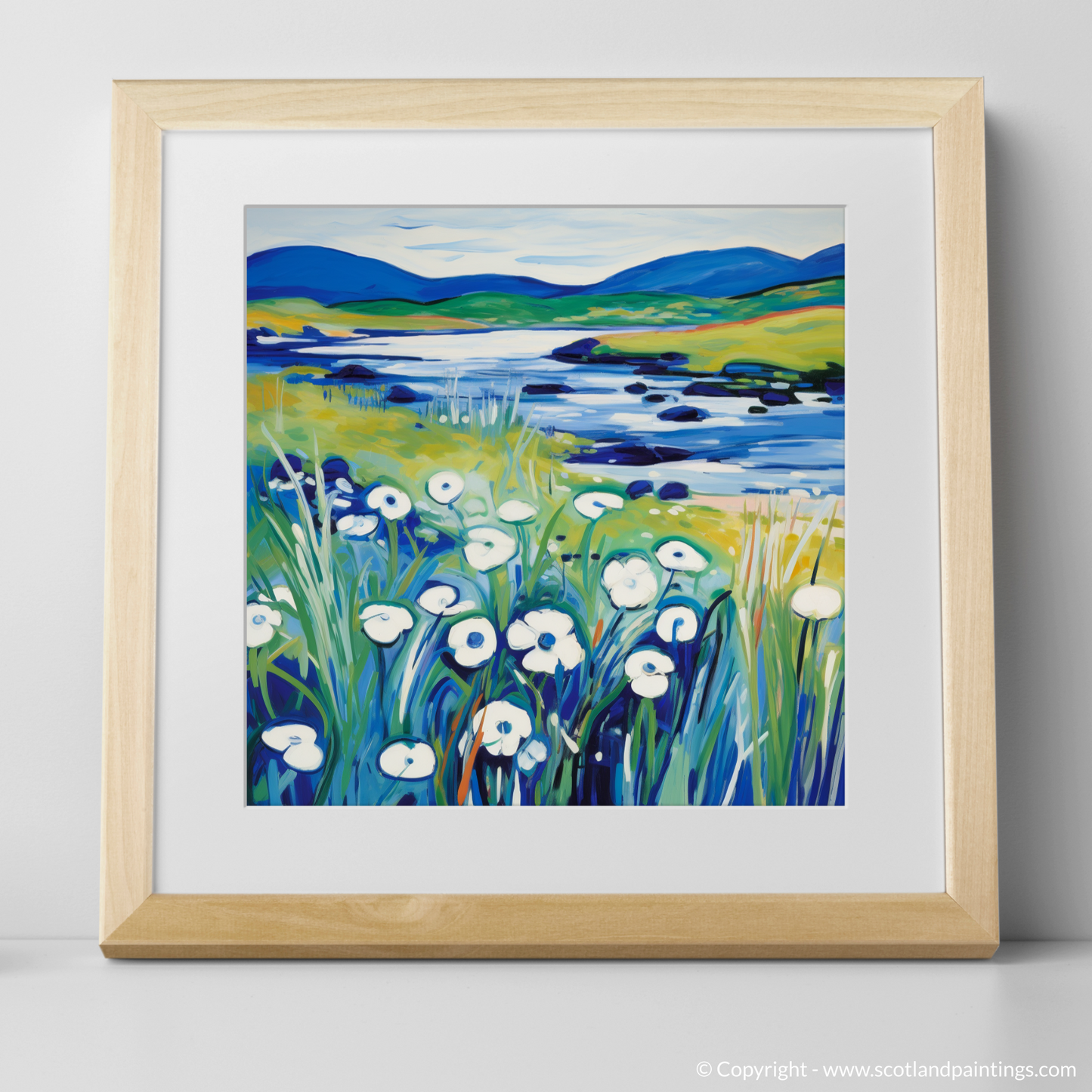 Wild Cotton Grass Fauvism: A Tribute to the Isle of Skye's Upland Bogs