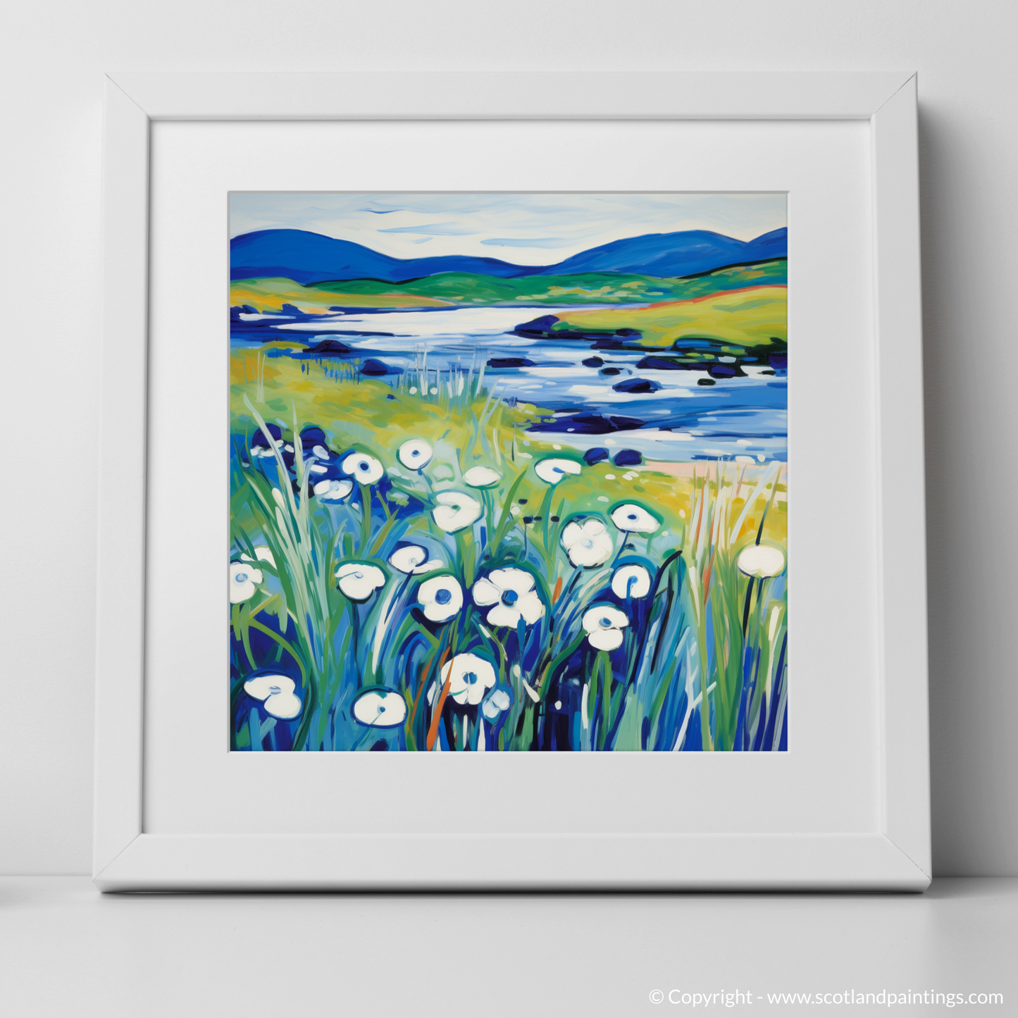 Wild Cotton Grass Fauvism: A Tribute to the Isle of Skye's Upland Bogs