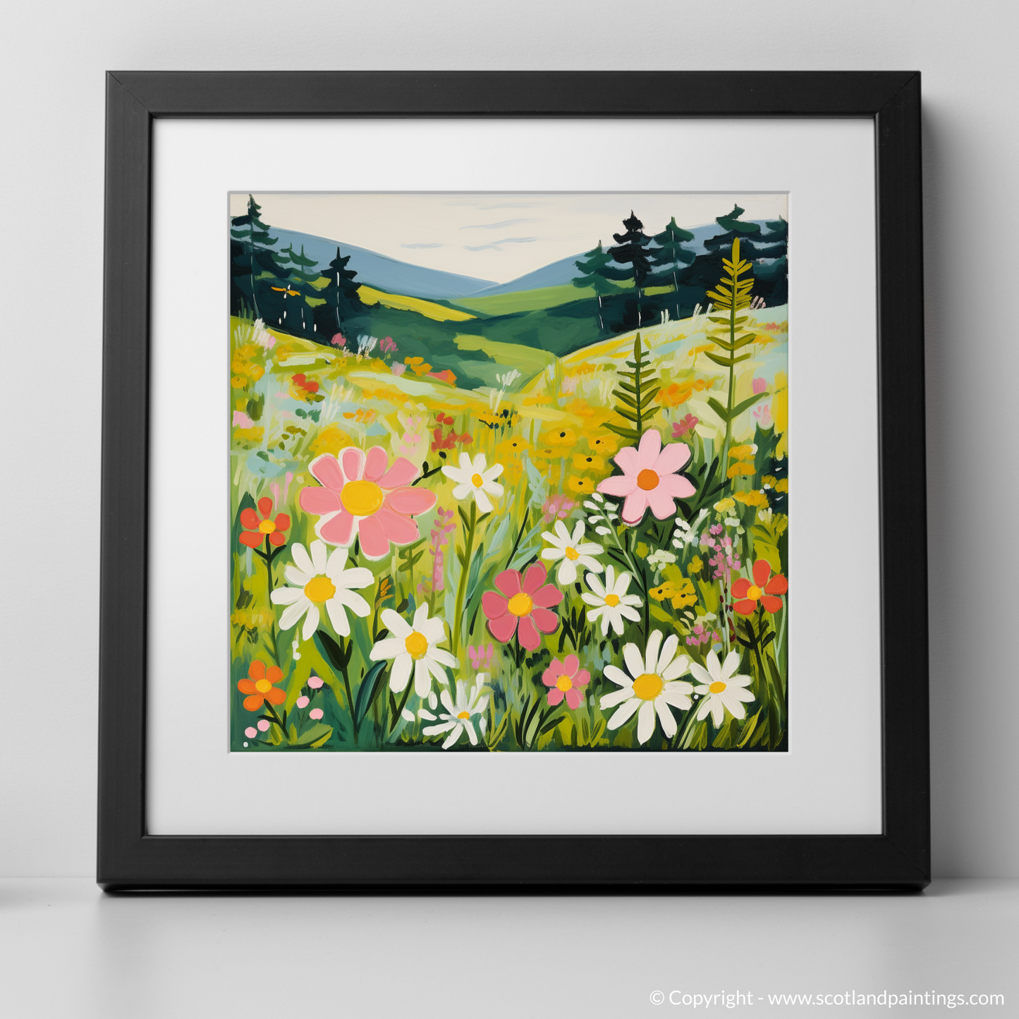 Enchanted Meadow: A Naive Art Tribute to Galloway Forest Park Flora