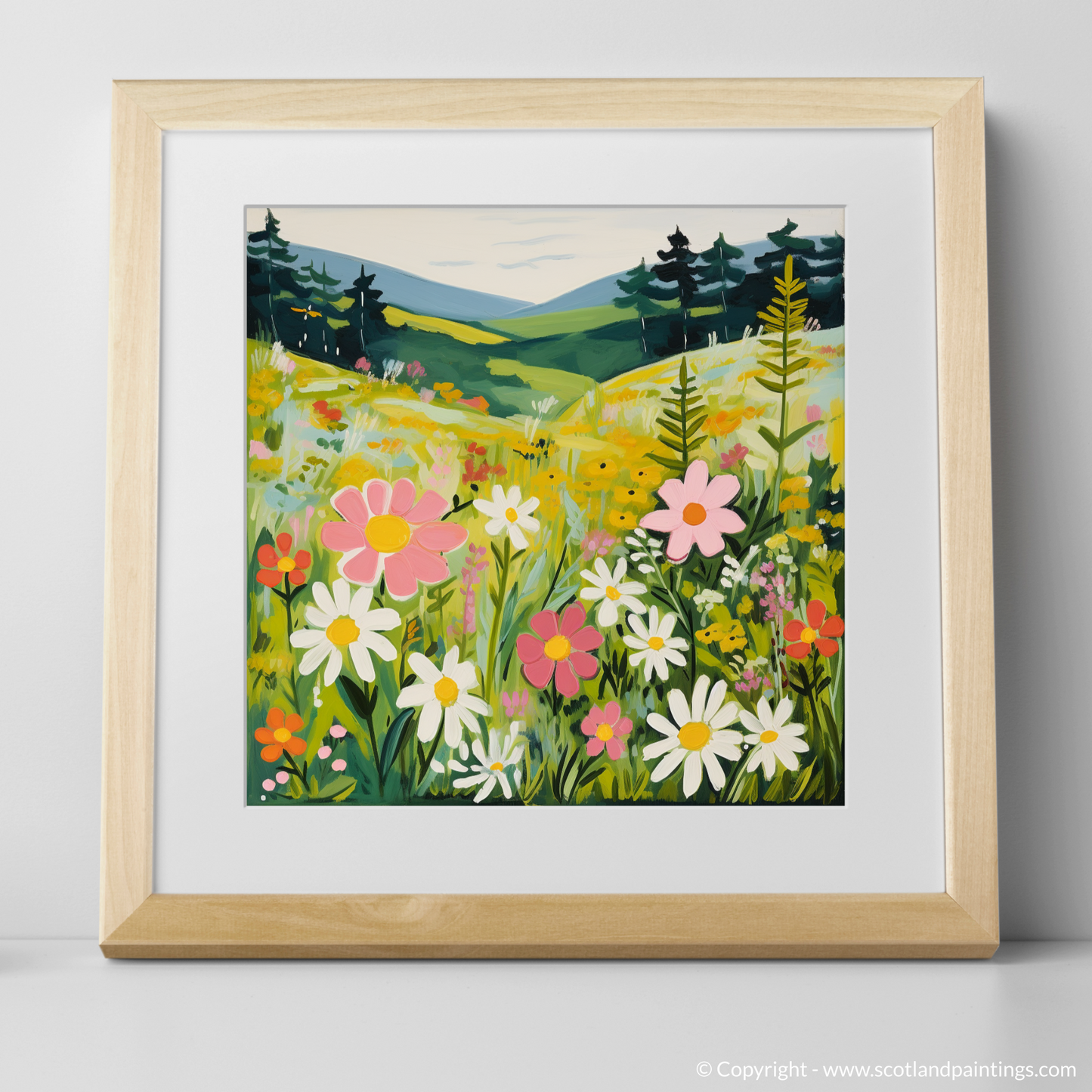 Enchanted Meadow: A Naive Art Tribute to Galloway Forest Park Flora