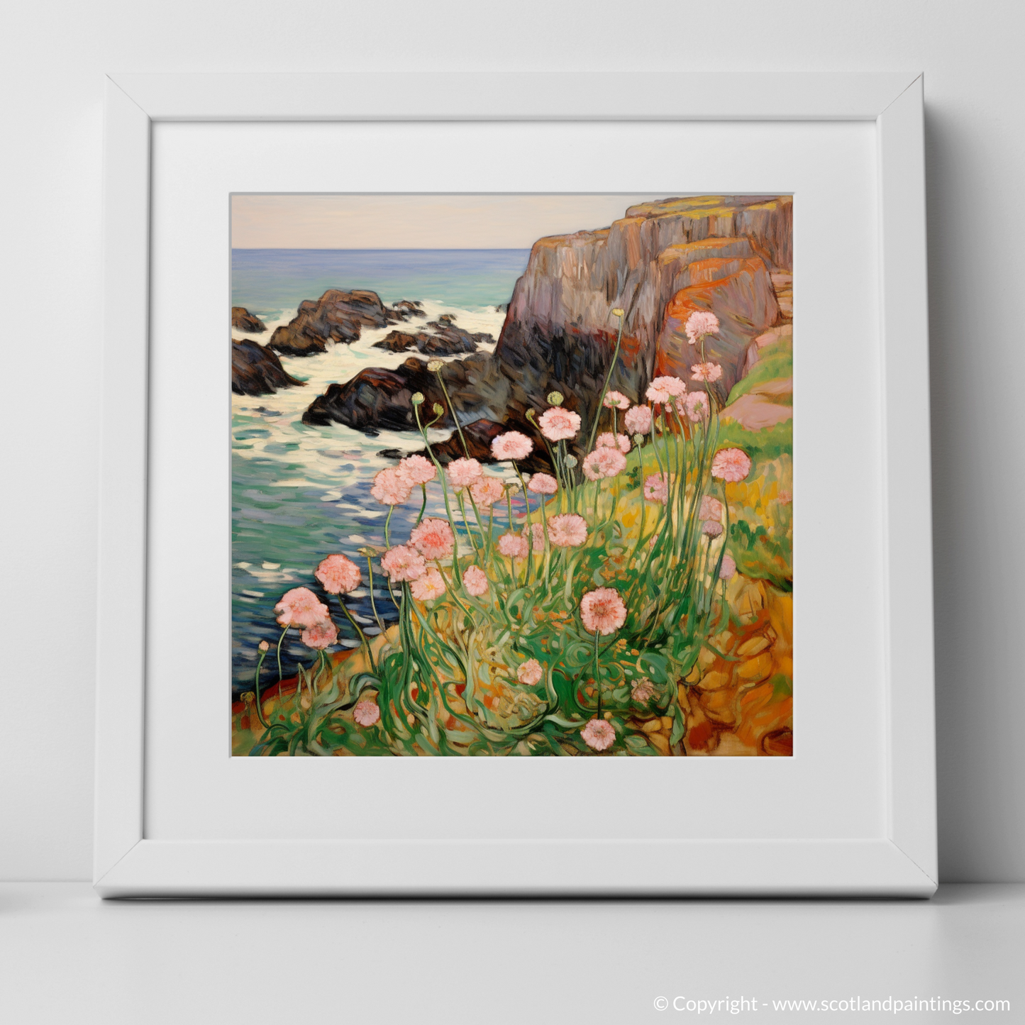 Sea Thrift Blossoms on the Cliffs of St Abbs Head