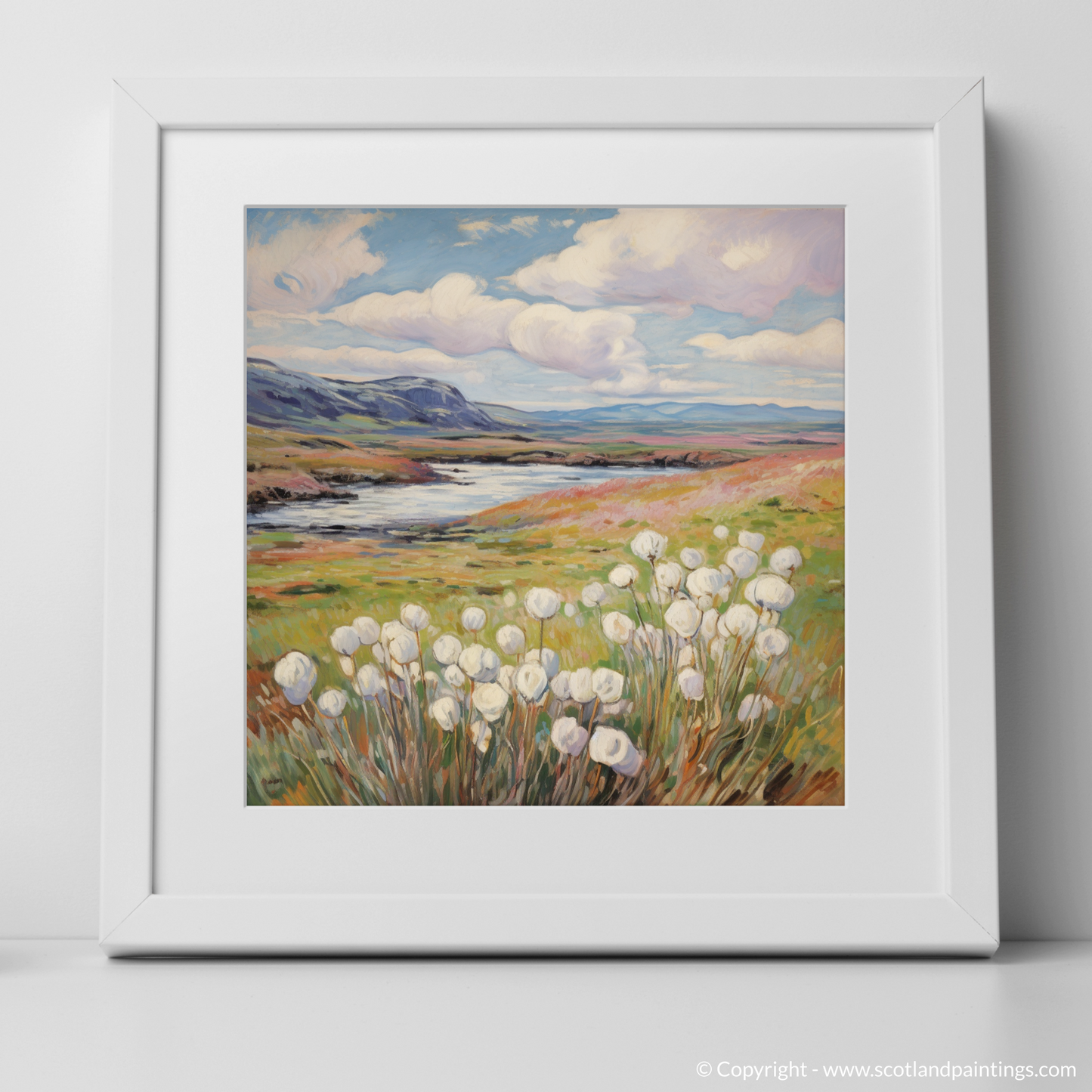 Whispers of Skye: Cotton Grass Serenade in the Upland Bogs