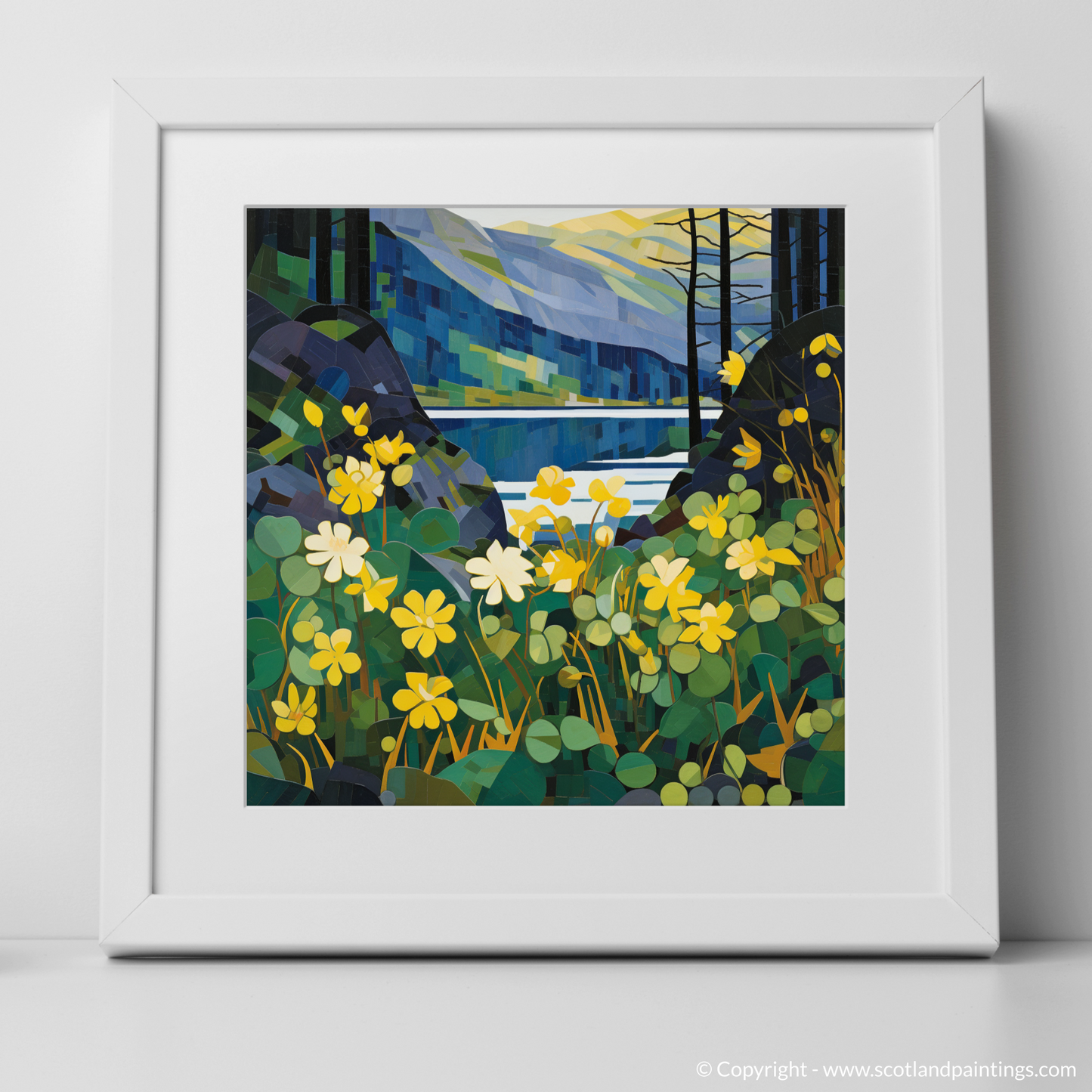 Cubist Dance of Lesser Celandine at Loch Tay