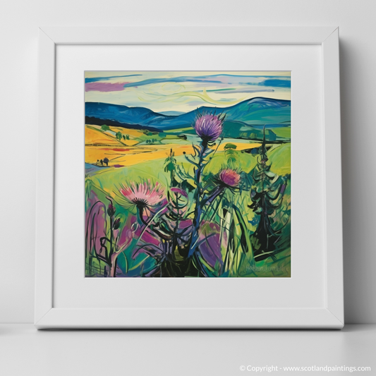 Melancholy Thistle in the Wilds of Inverness-shire: A Fauvist Ode to Scottish Flora