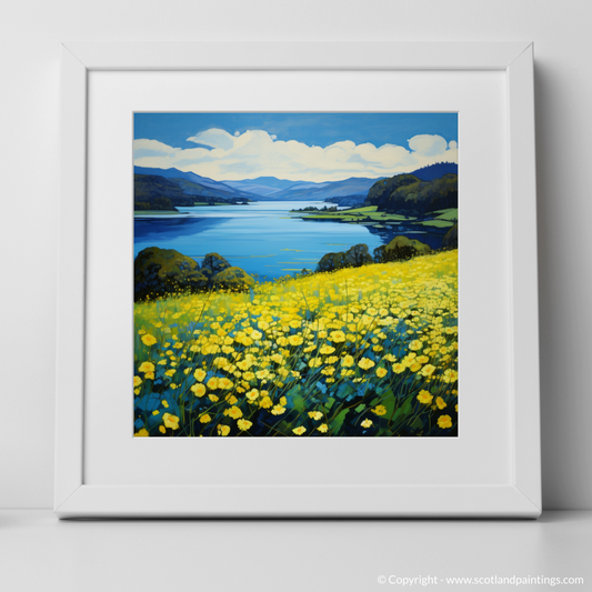 Loch Tay's Lesser Celandine: A Color Field Ode to Scottish Spring