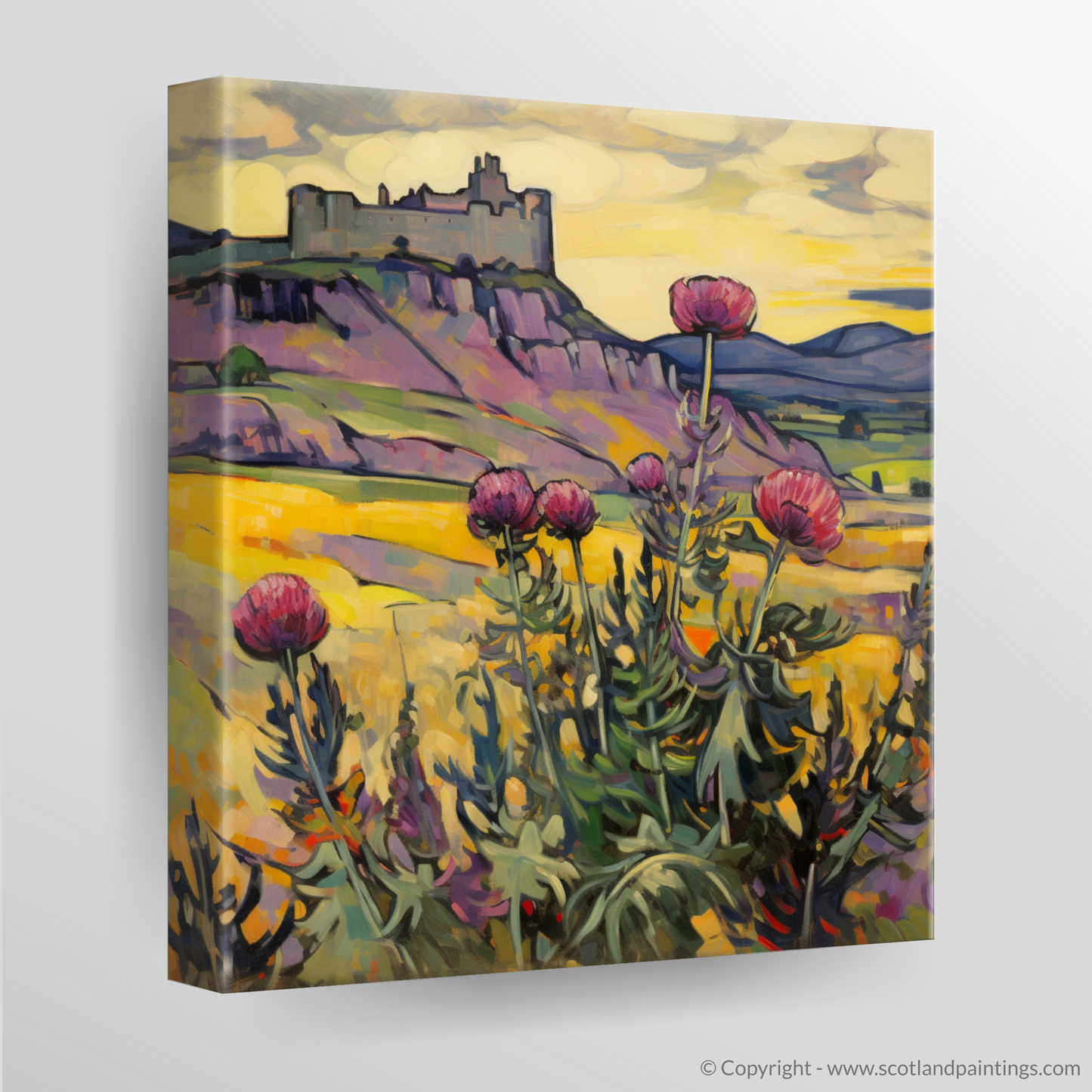 Thistle in the Highlands: A Fauvist Ode to Scottish Resilience
