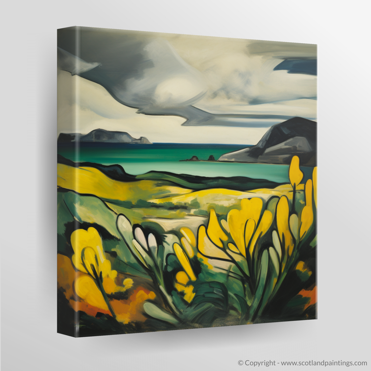 Gorse in the Heathlands of Isle of Harris: Abstract Impressions of Scotland's Wild Beauty