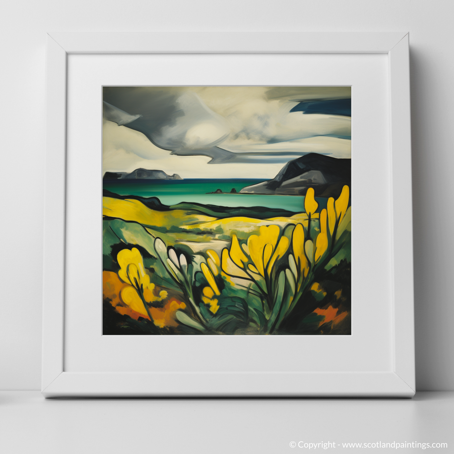 Gorse in the Heathlands of Isle of Harris: Abstract Impressions of Scotland's Wild Beauty