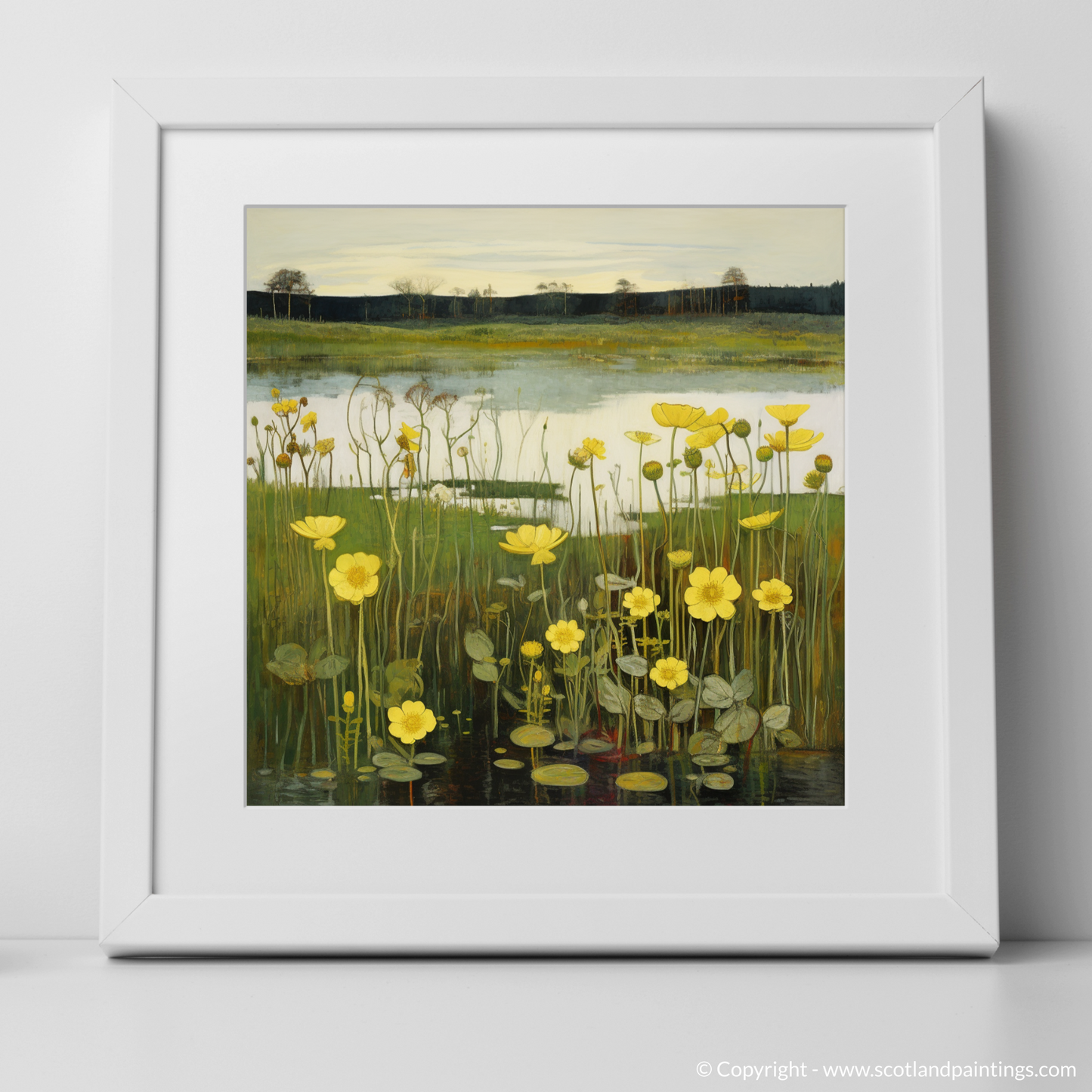 Scottish Wetlands Whimsy: A Naive Art Tribute to Caithness Flora