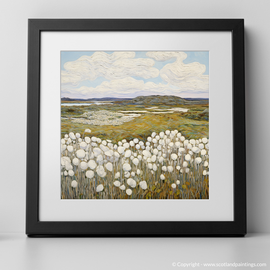 Whispers of Skye: An Art Nouveau Tribute to Cotton Grass