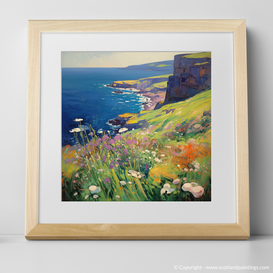 Vibrant Cliffs of Mull: A Fauvist Ode to Scottish Flora