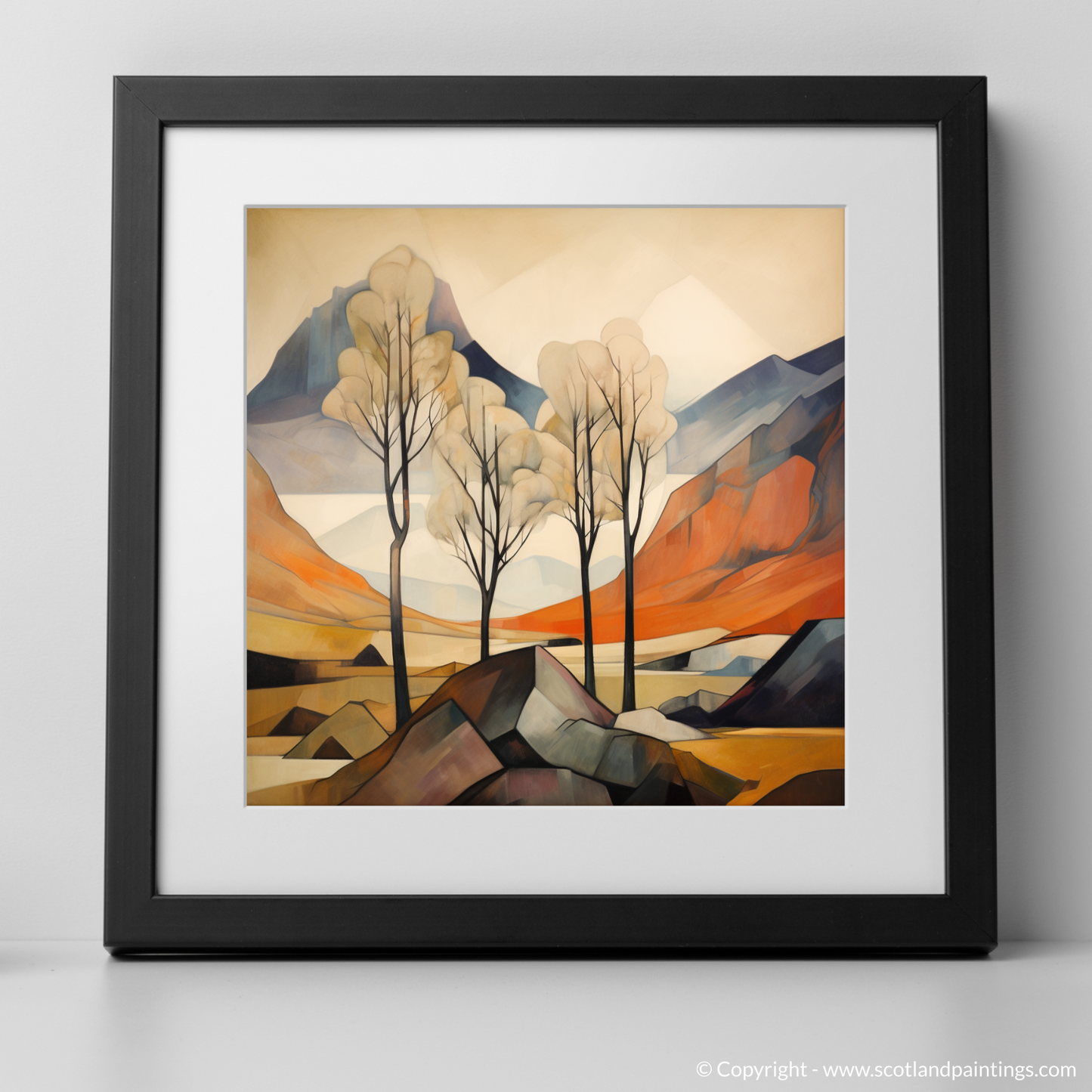 Cubist Highlands: The Torridon Birches