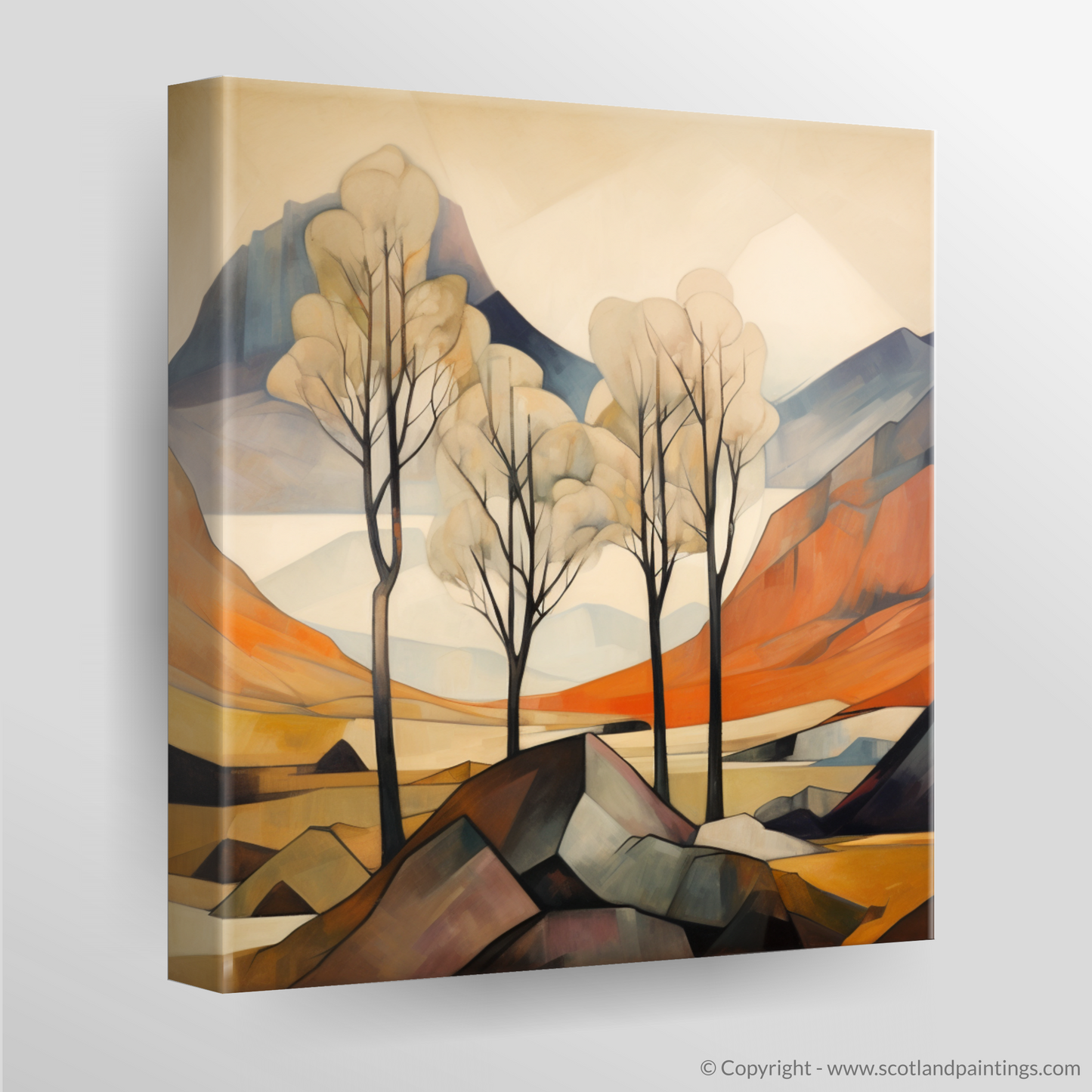 Cubist Highlands: The Torridon Birches