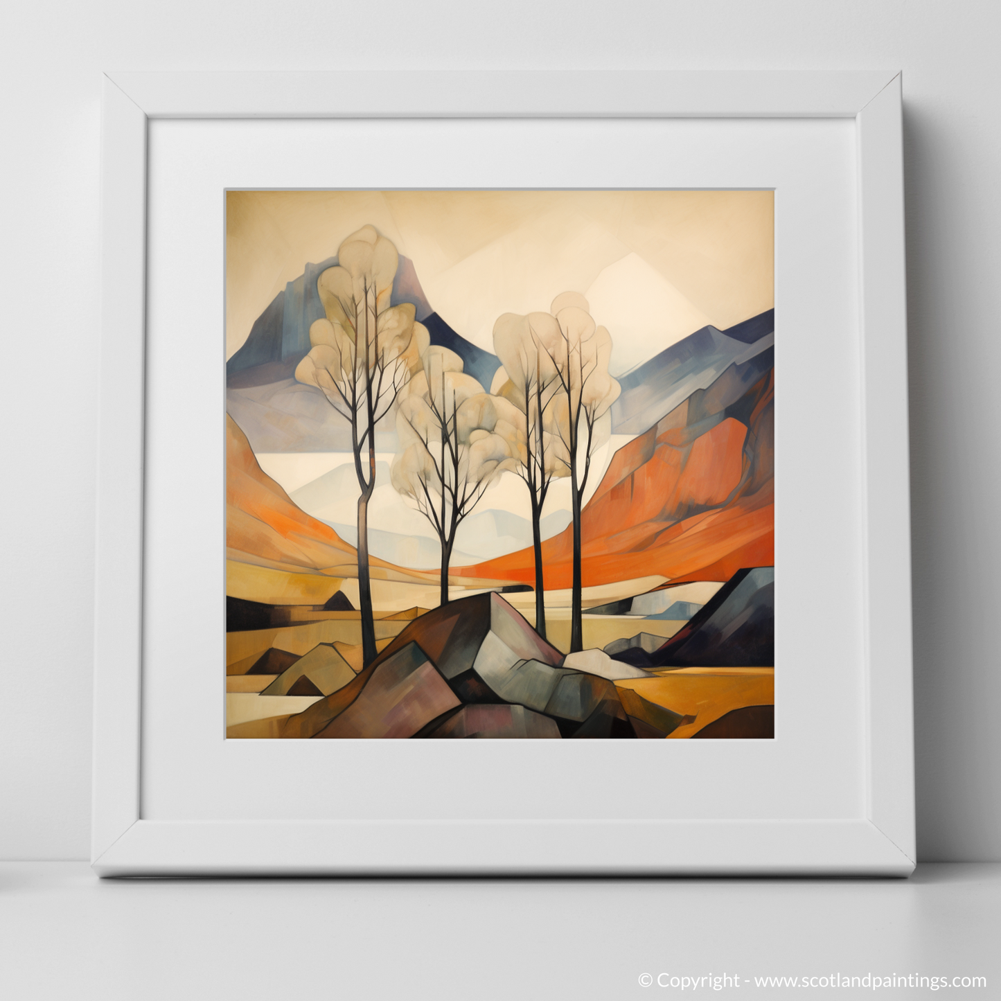 Cubist Highlands: The Torridon Birches