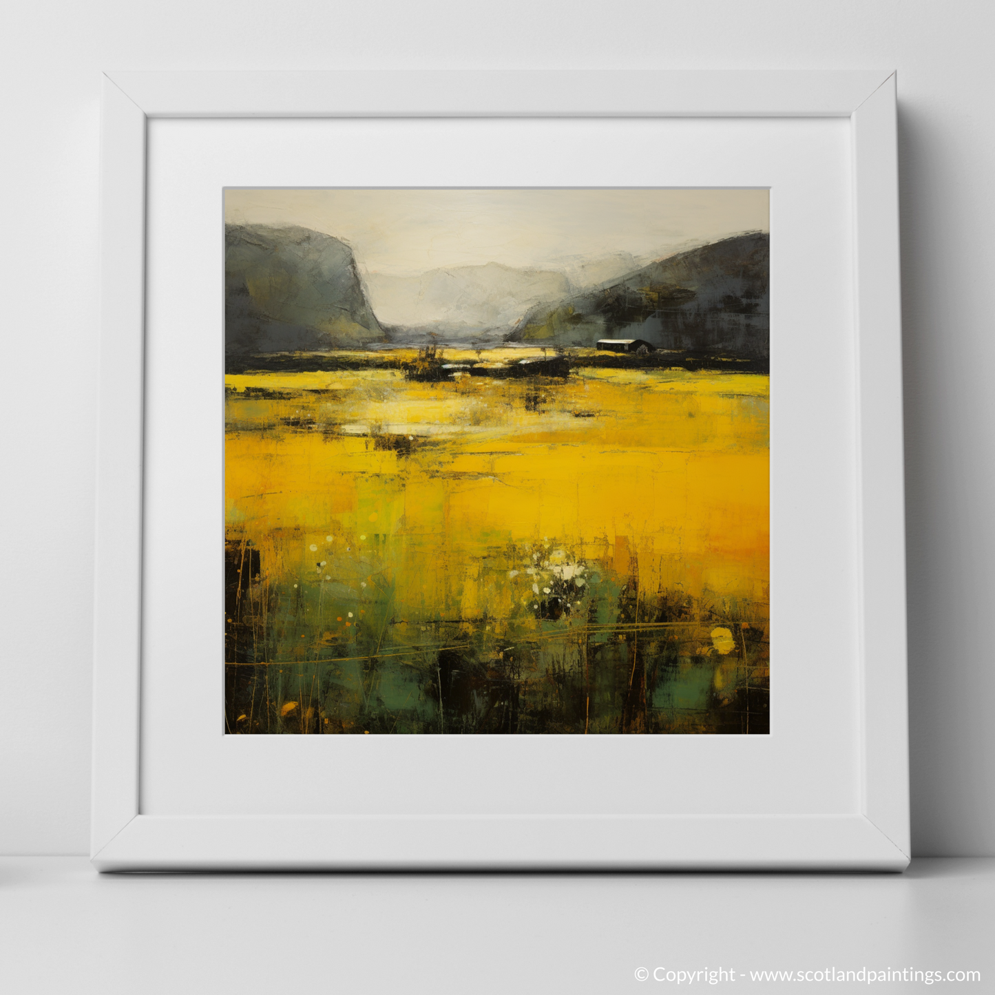 Golden Meadows of Ullapool: An Abstract Coltsfoot Reverie