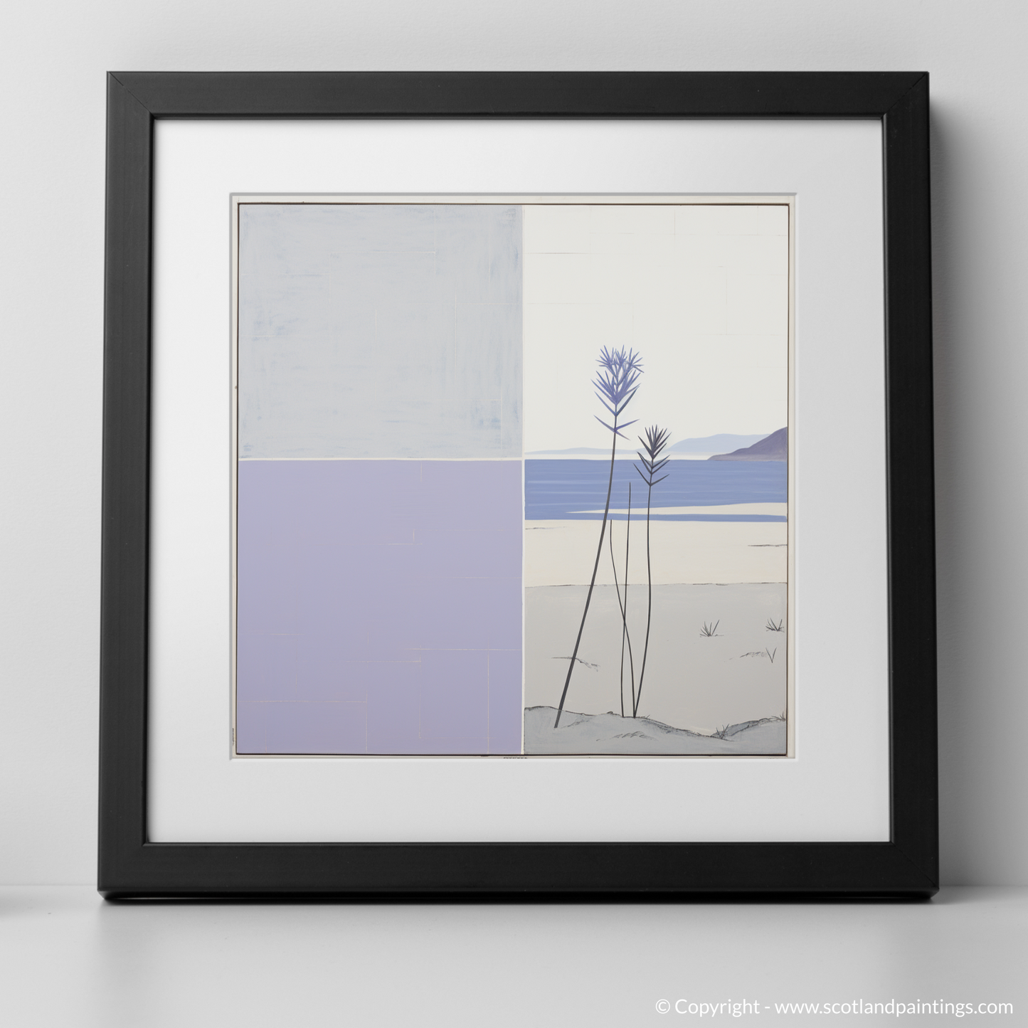 Serene Shores and Wild Flora: Abstract Sea Holly of Sandwood Bay