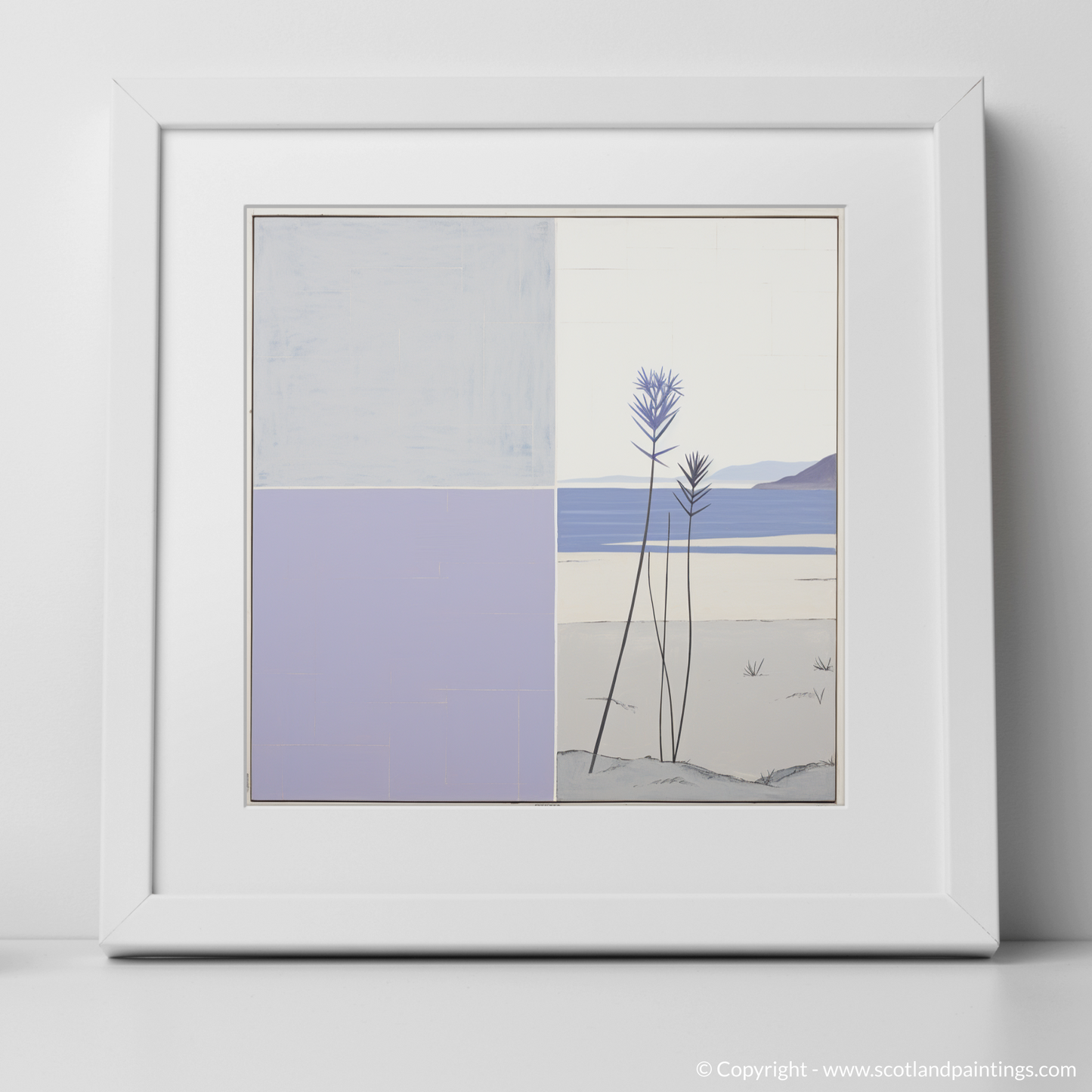 Serene Shores and Wild Flora: Abstract Sea Holly of Sandwood Bay