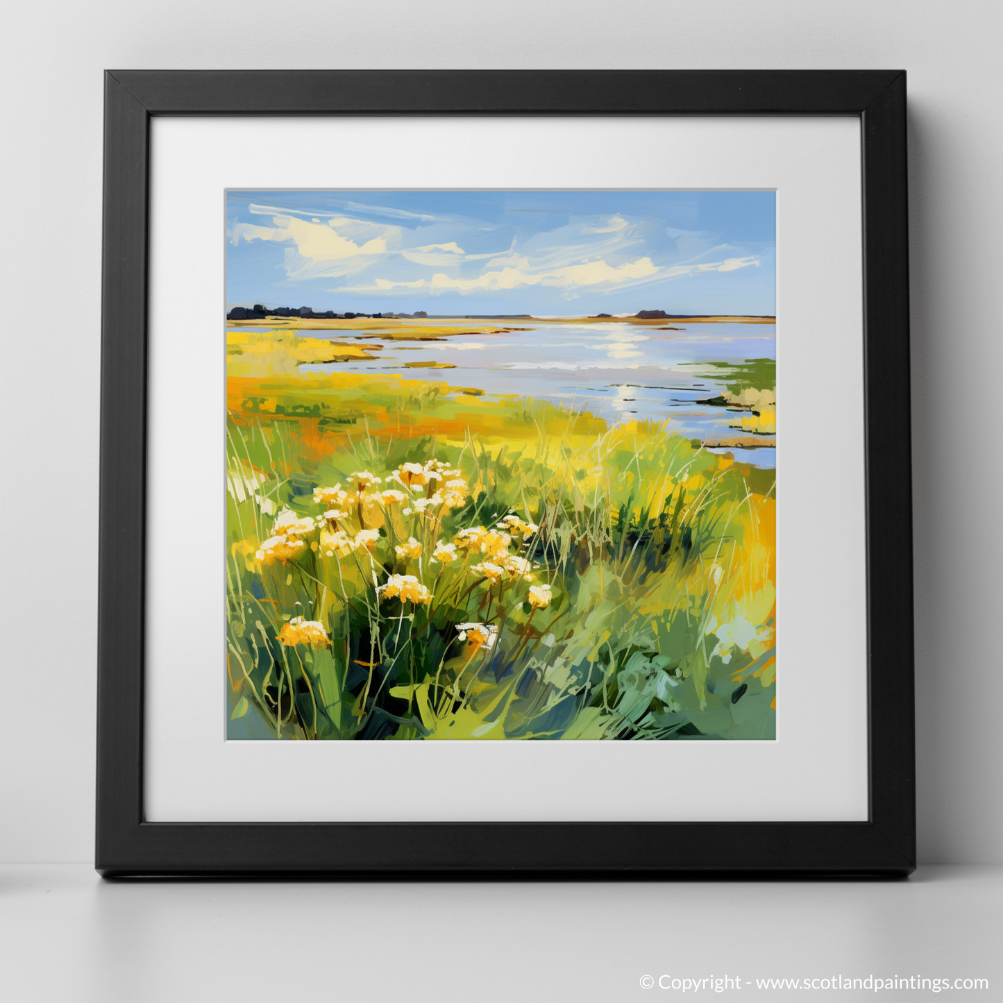 Salt Marsh Serenade: An Impressionistic Tribute to Scottish Coastal Flora