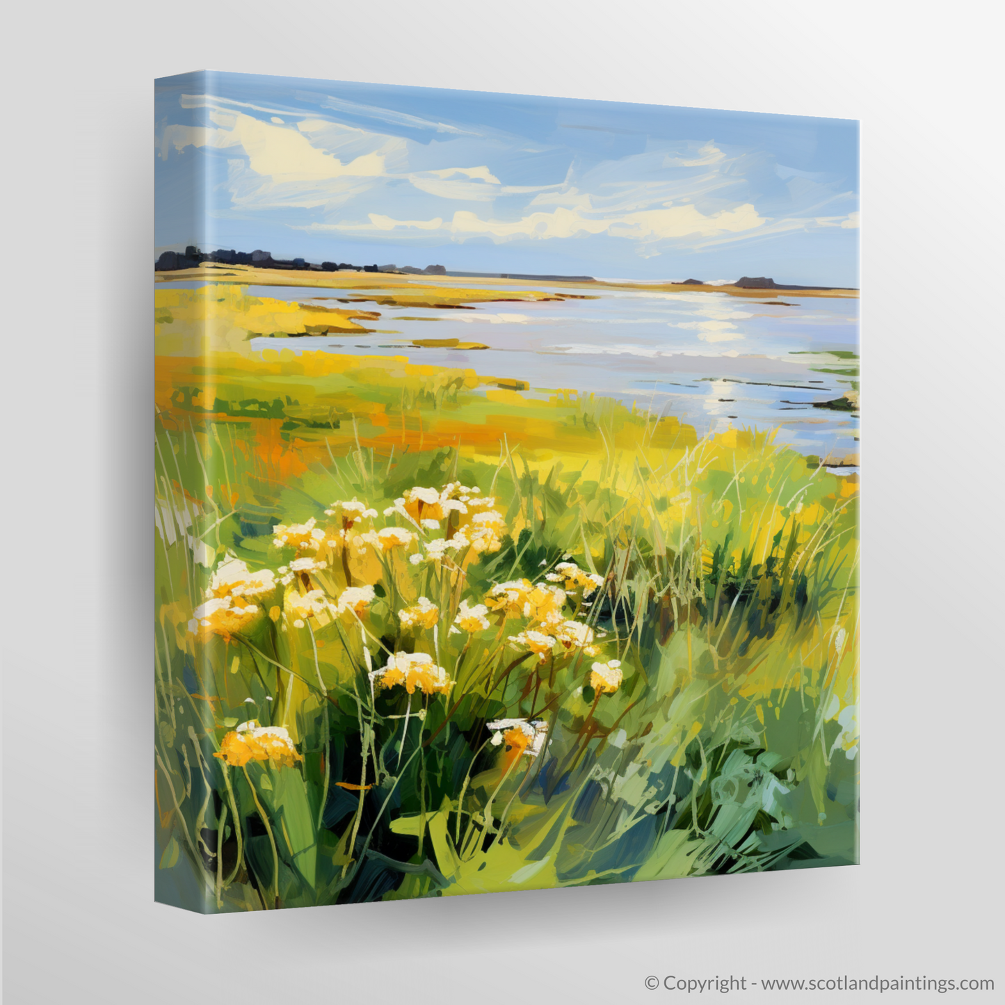 Salt Marsh Serenade: An Impressionistic Tribute to Scottish Coastal Flora