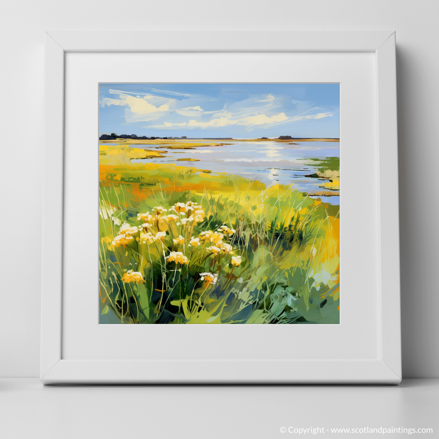 Salt Marsh Serenade: An Impressionistic Tribute to Scottish Coastal Flora