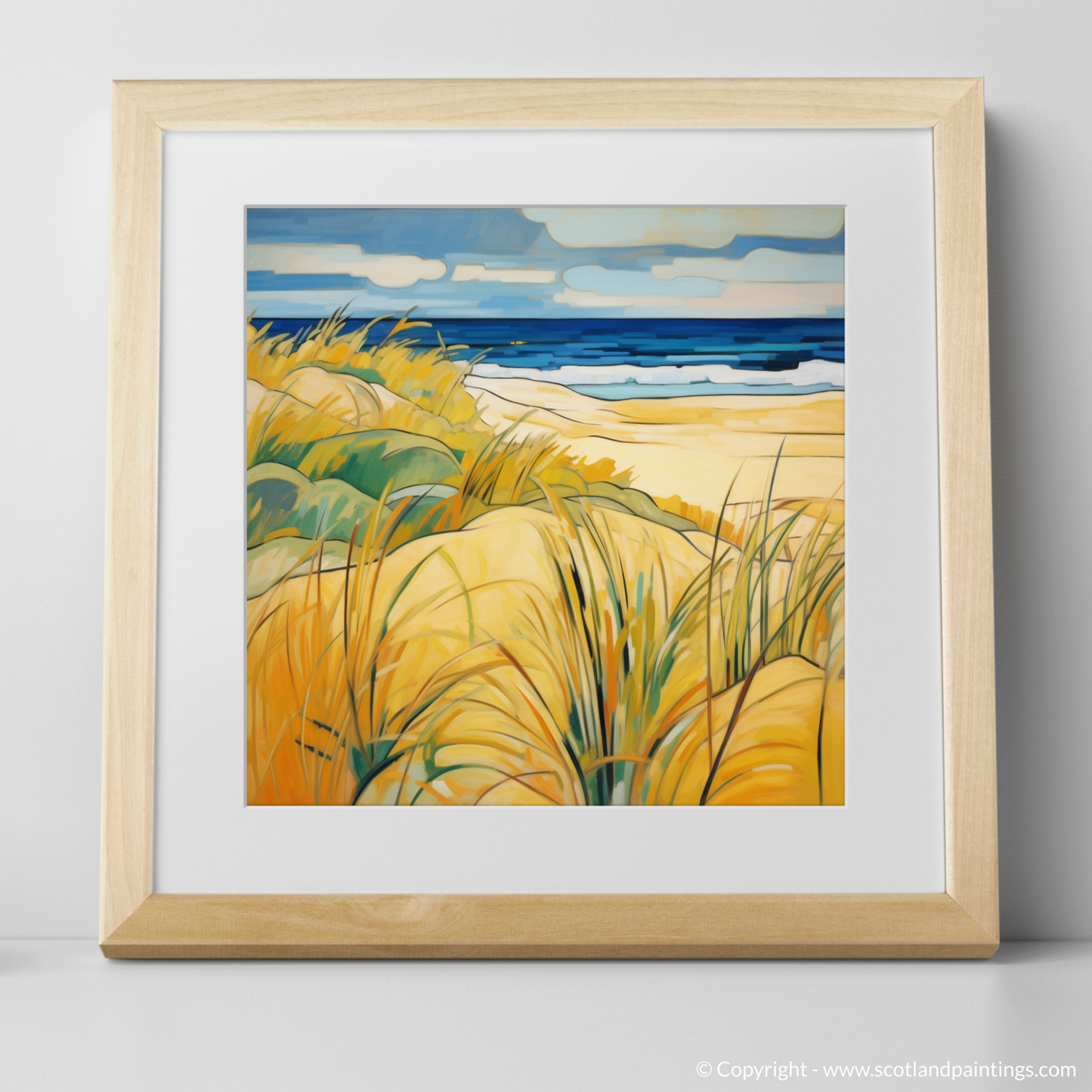 Cubist Ode to Lyme Grass at Nairn Beach