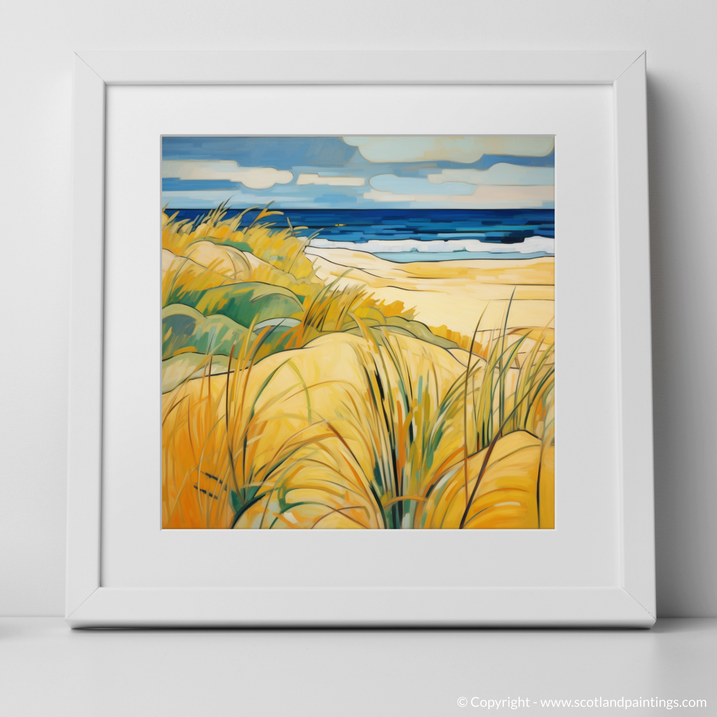 Cubist Ode to Lyme Grass at Nairn Beach