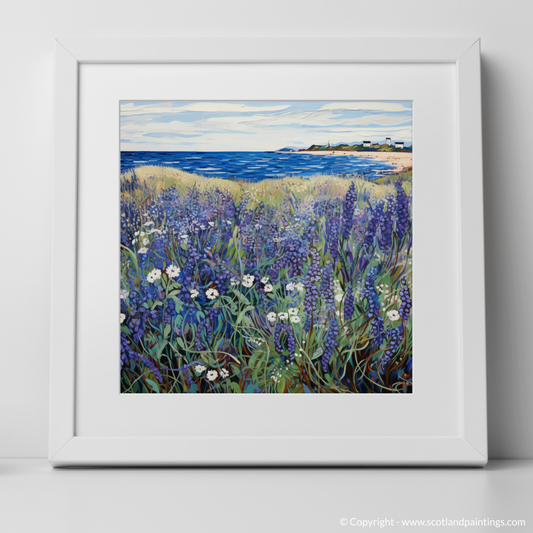 Wild Vibrance of Viper's Bugloss: An Abstract Tapestry of East Lothian's Coast