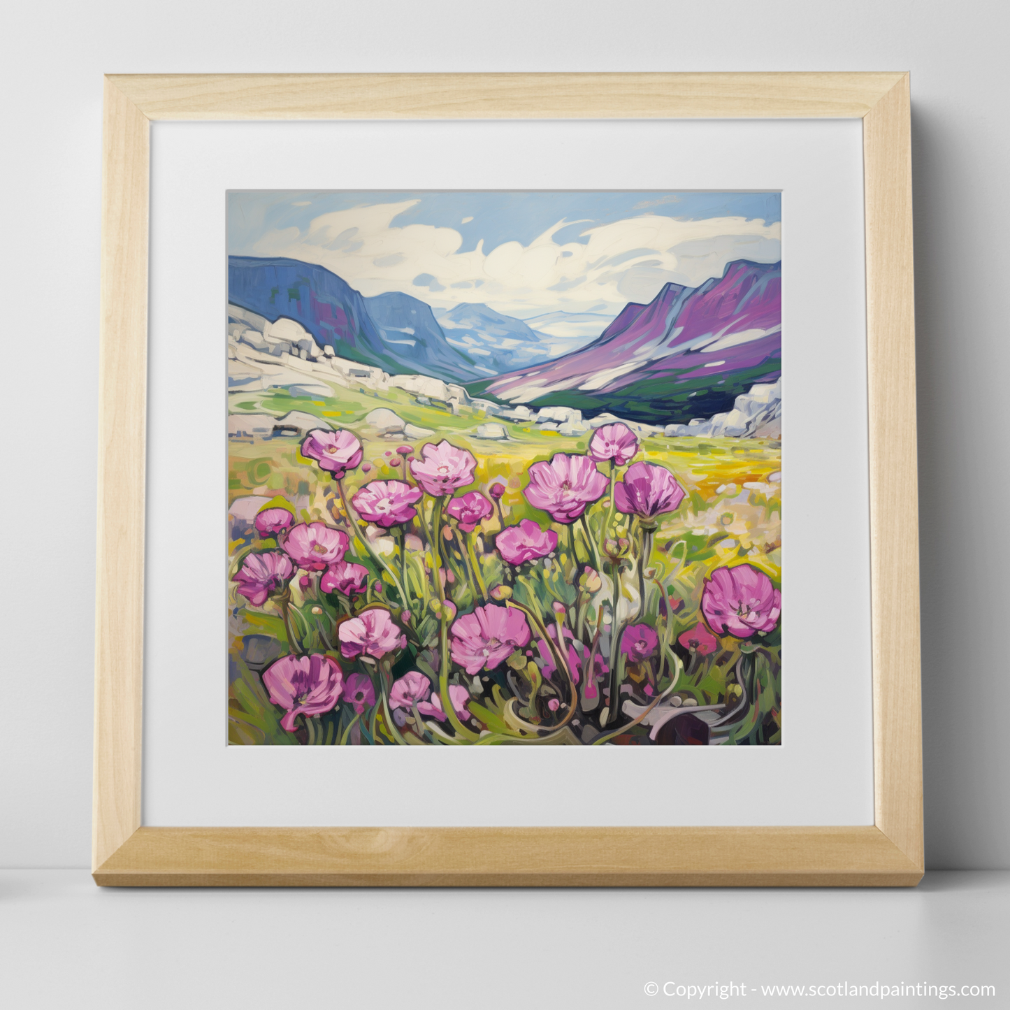 Vivid Cairngorms: A Fauvist Homage to Moss Campion