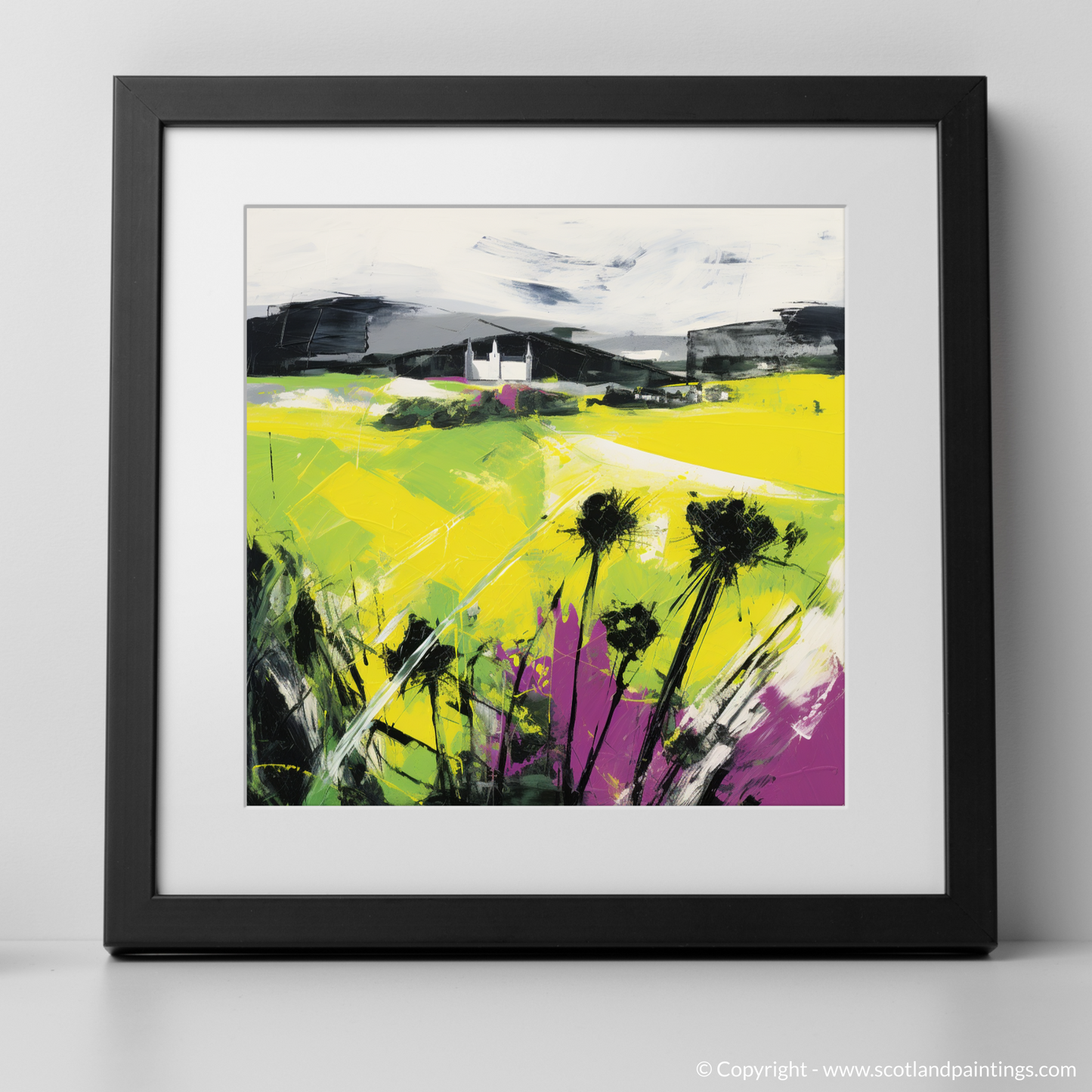 Thistle and Castle Fields: An Abstract Scottish Essence