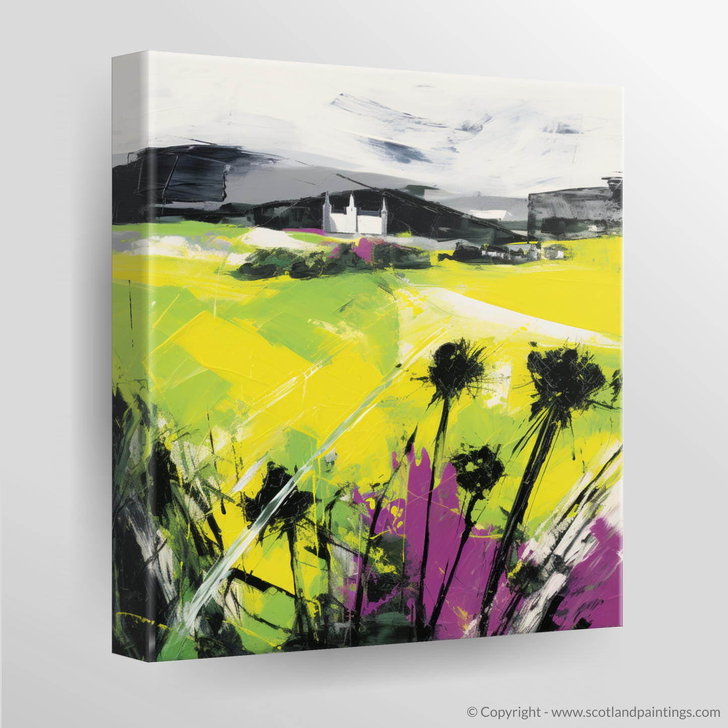 Thistle and Castle Fields: An Abstract Scottish Essence