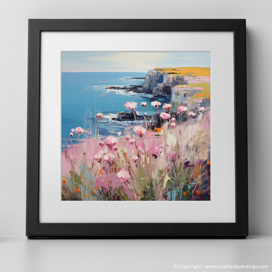 Sea Thrift Elegance: A Color Field Tribute to St Abbs Head