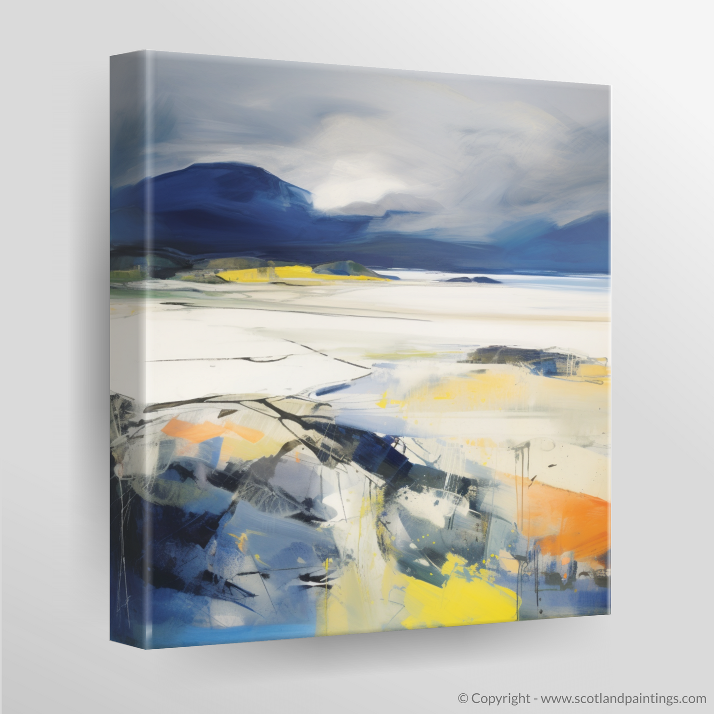 Stormy Serenity: An Abstract Ode to Mellon Udrigle Beach