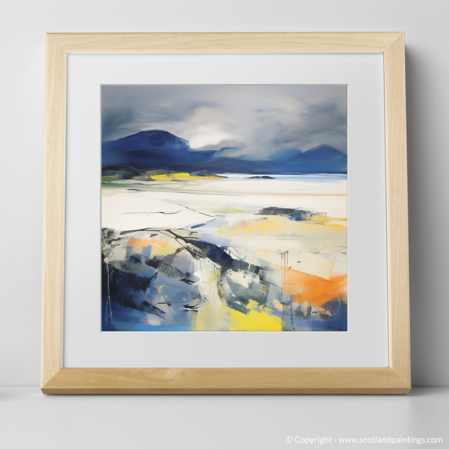 Stormy Serenity: An Abstract Ode to Mellon Udrigle Beach