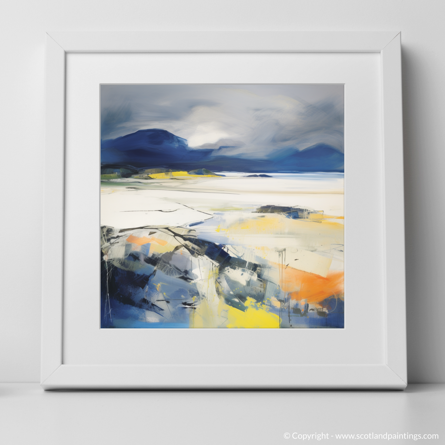 Stormy Serenity: An Abstract Ode to Mellon Udrigle Beach