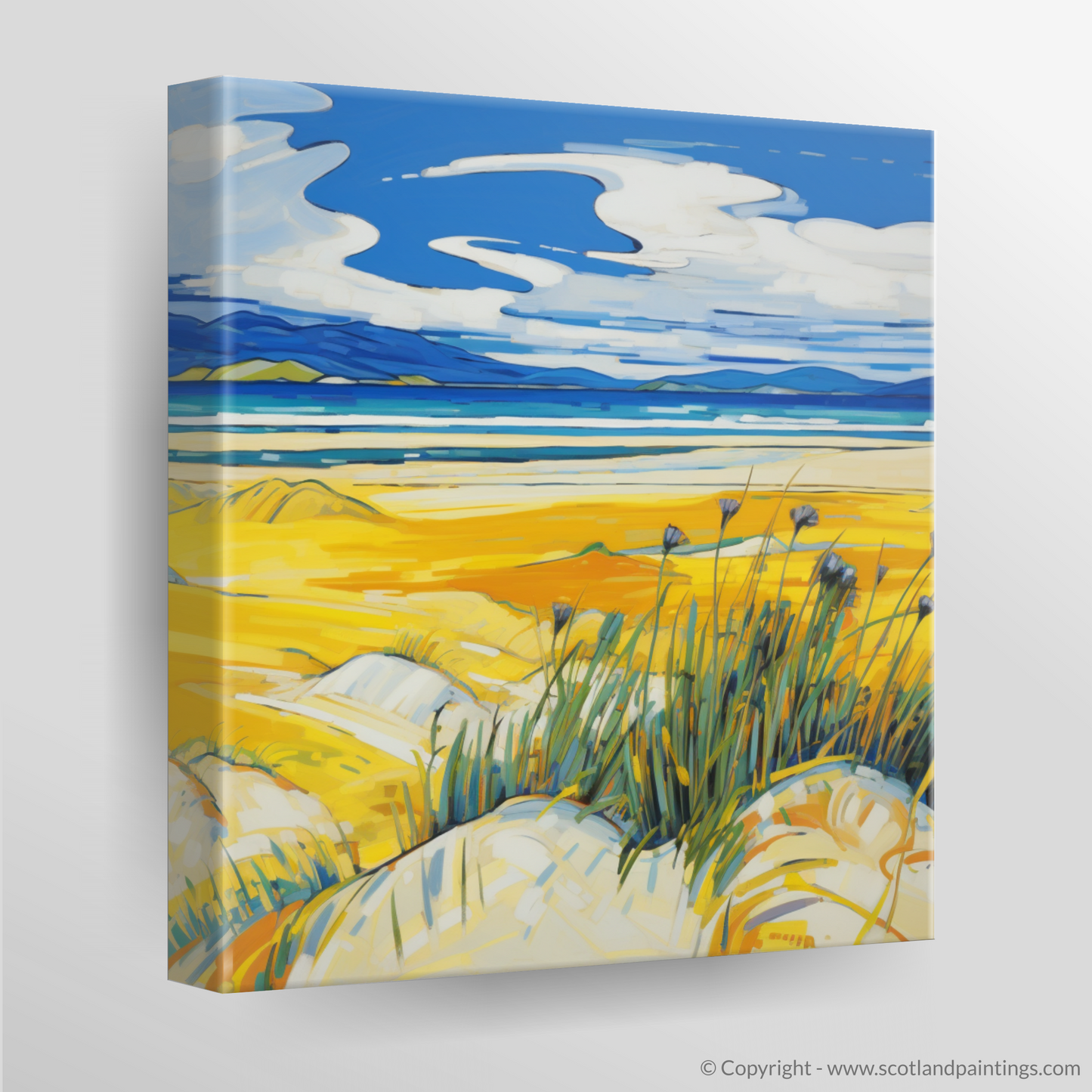 Marram Grass Magic: A Fauvist Tribute to Luskentyre Beach