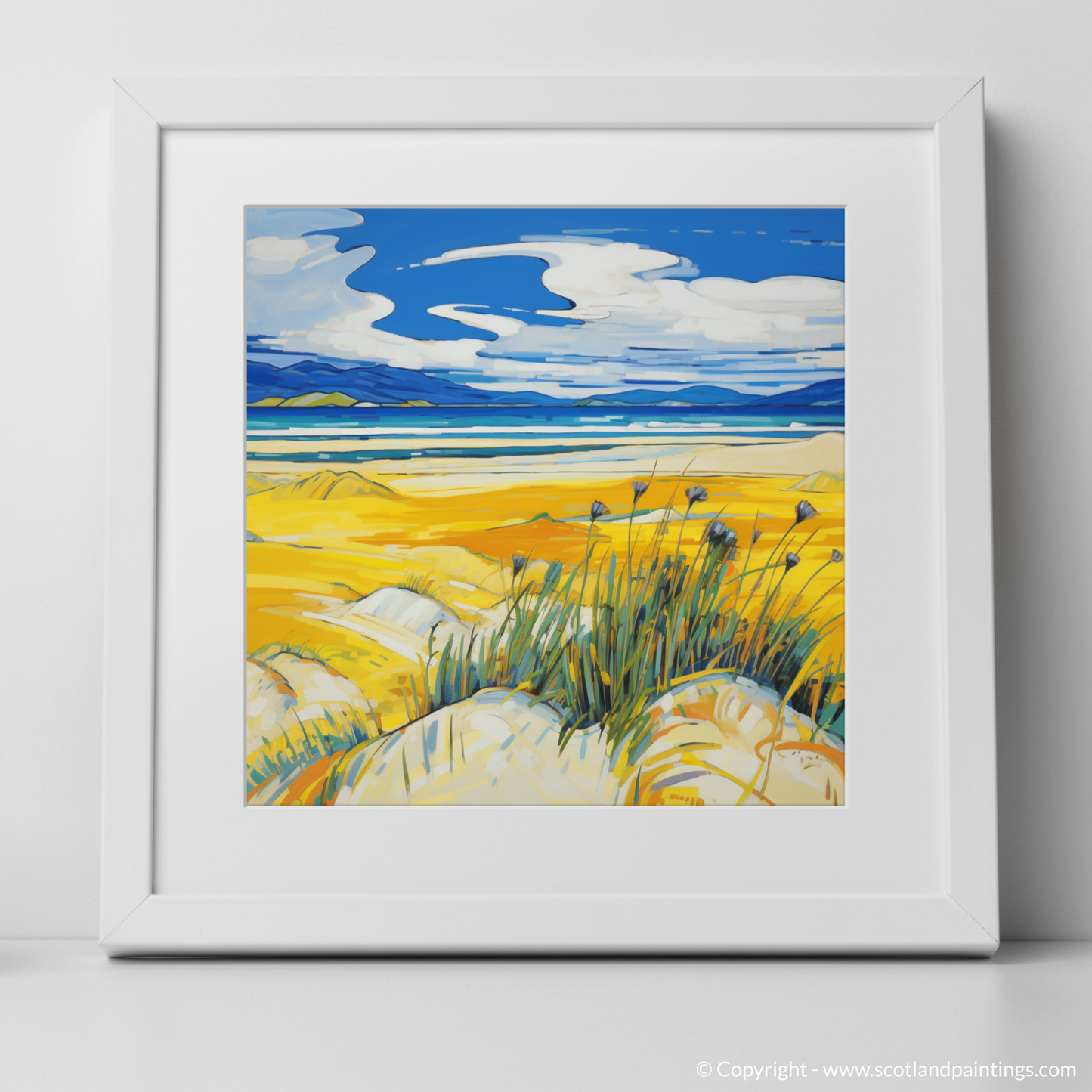 Marram Grass Magic: A Fauvist Tribute to Luskentyre Beach