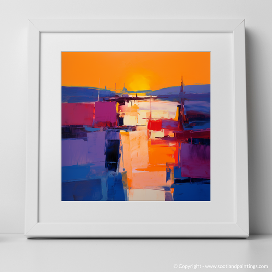 Harbour at Dusk: An Abstract Expressionist Ode to St Abba's Sunset