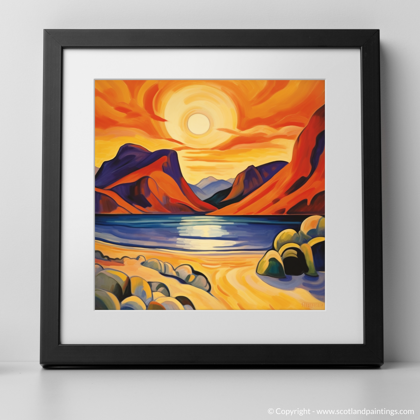 Calgary Bay at Golden Hour: A Fauvist Tapestry